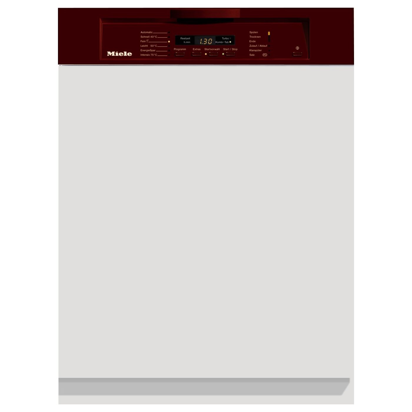 Miele G1252SCi Semi-Integrated Dishwasher, Brown at John Lewis