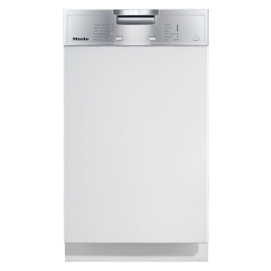 Miele G1102SCi Semi-Integrated Slimline Dishwasher, Stainless Steel at John Lewis