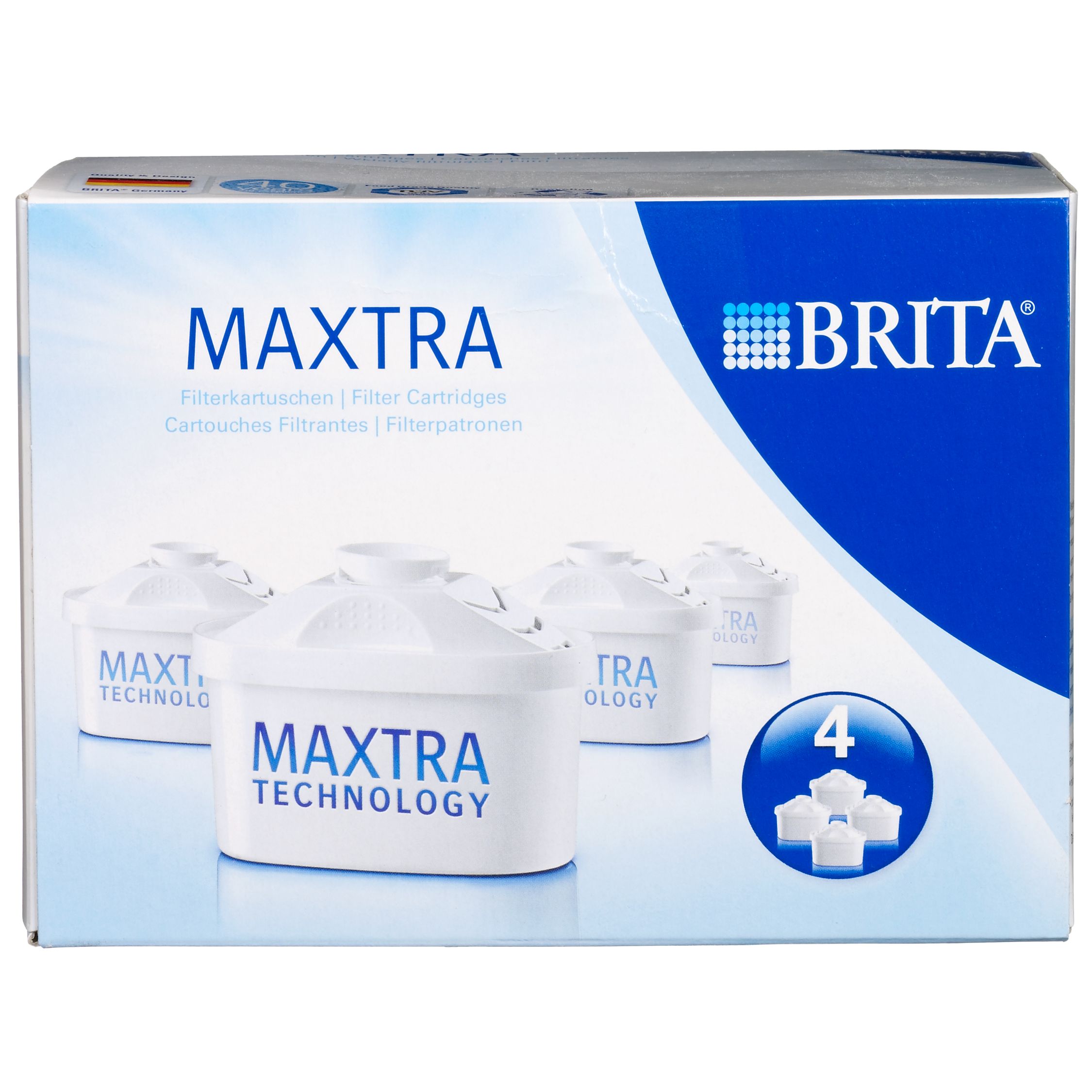 Brita Maxtra Water Filter Cartridges Pack of 4