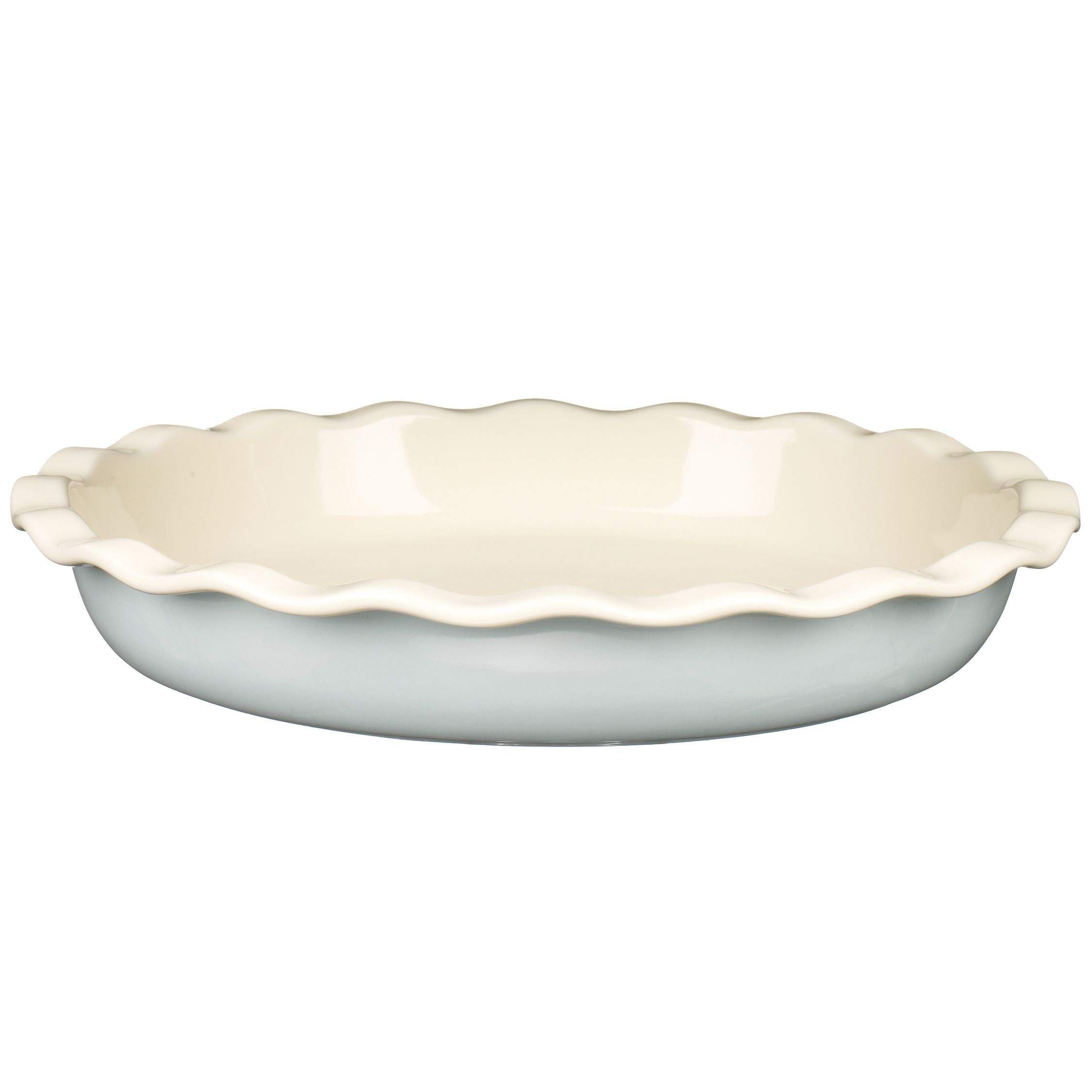John Lewis Fluted Pie Plate 28cm, Blue