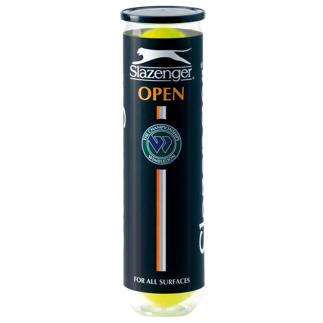 Slazenger Open Tennis Ball - 4 Ball Tube Twin Pack