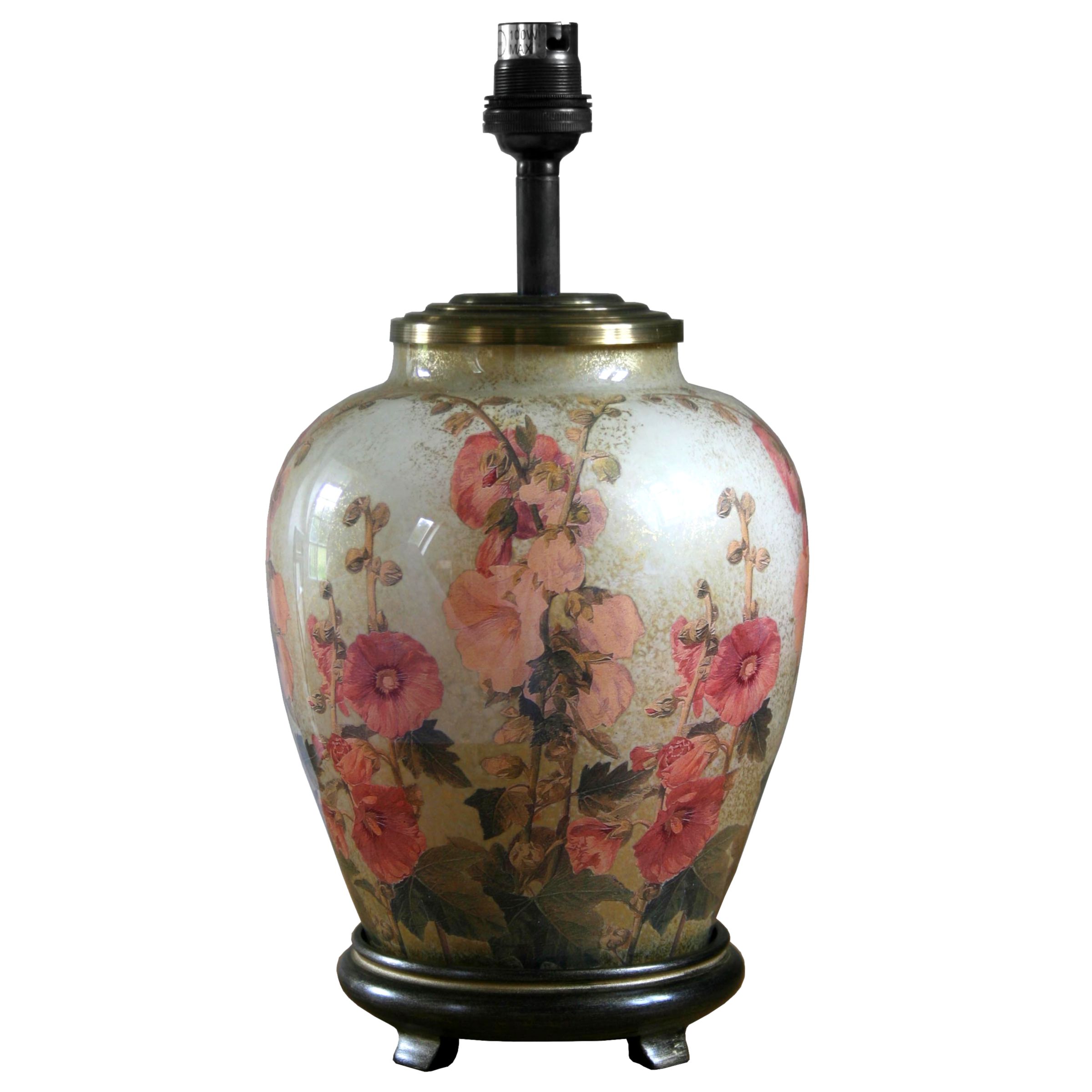 Jenny Worrell Hollyhock Ceramic Lamp Base at John Lewis