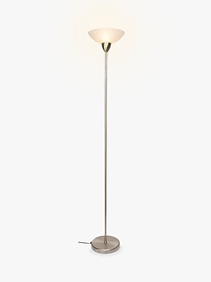 John Lewis Value Darlington Floor Lamp, Brushed