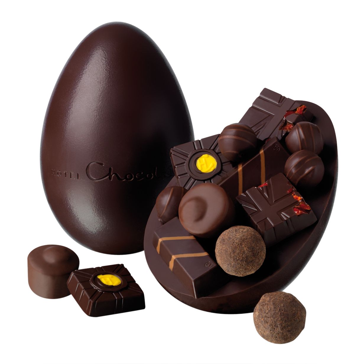 Hotel Chocolat 'The Serious Dark Fix' Extra Thick Easter Egg, 330g