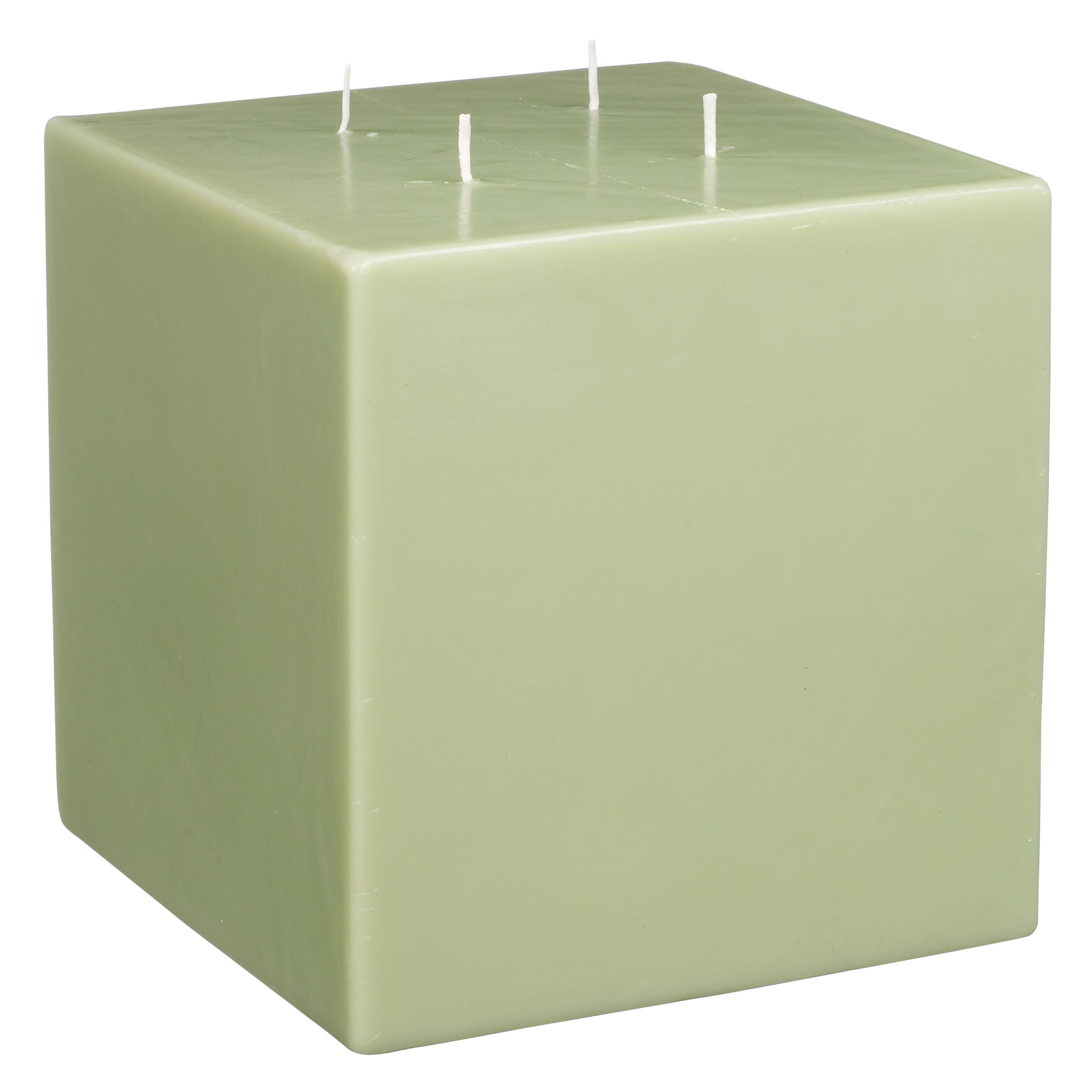 John Lewis 4 Wick Square Citronella Candle, Lichen
