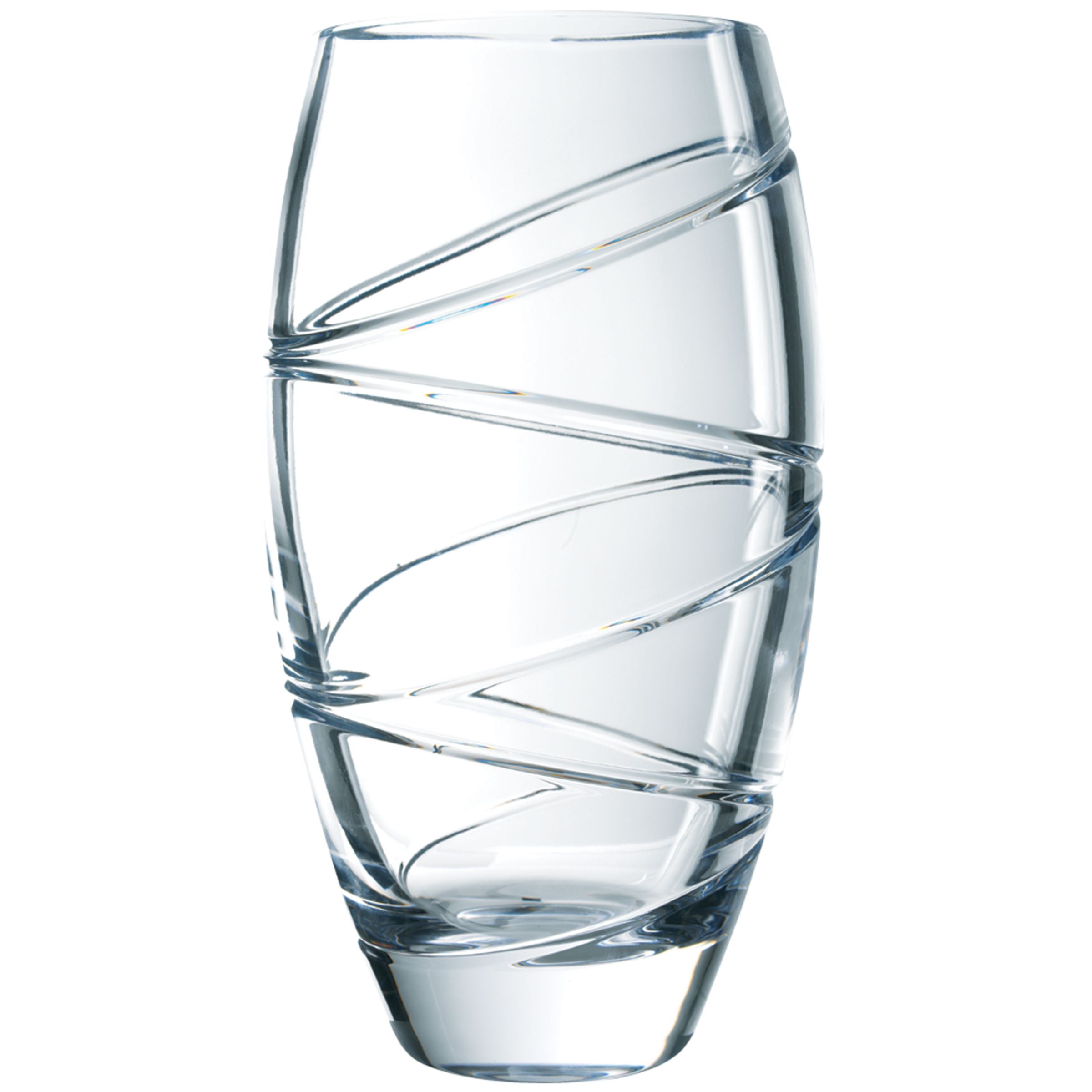 Waterford Crystal Jasper Conran Aura Round Vase, 35.5cm at John Lewis
