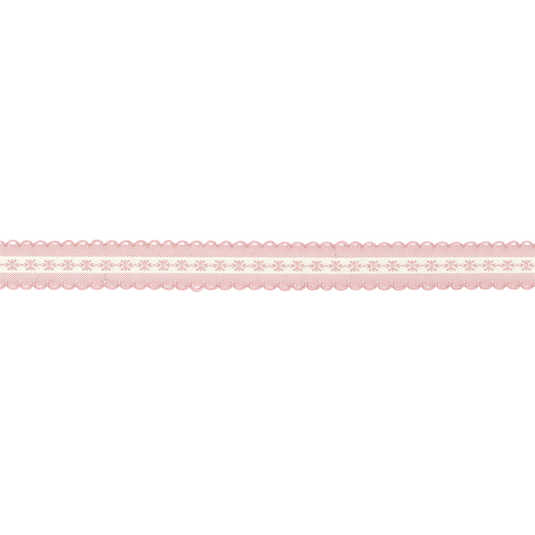 East of India 3m Ribbon Pink embroidered 3180