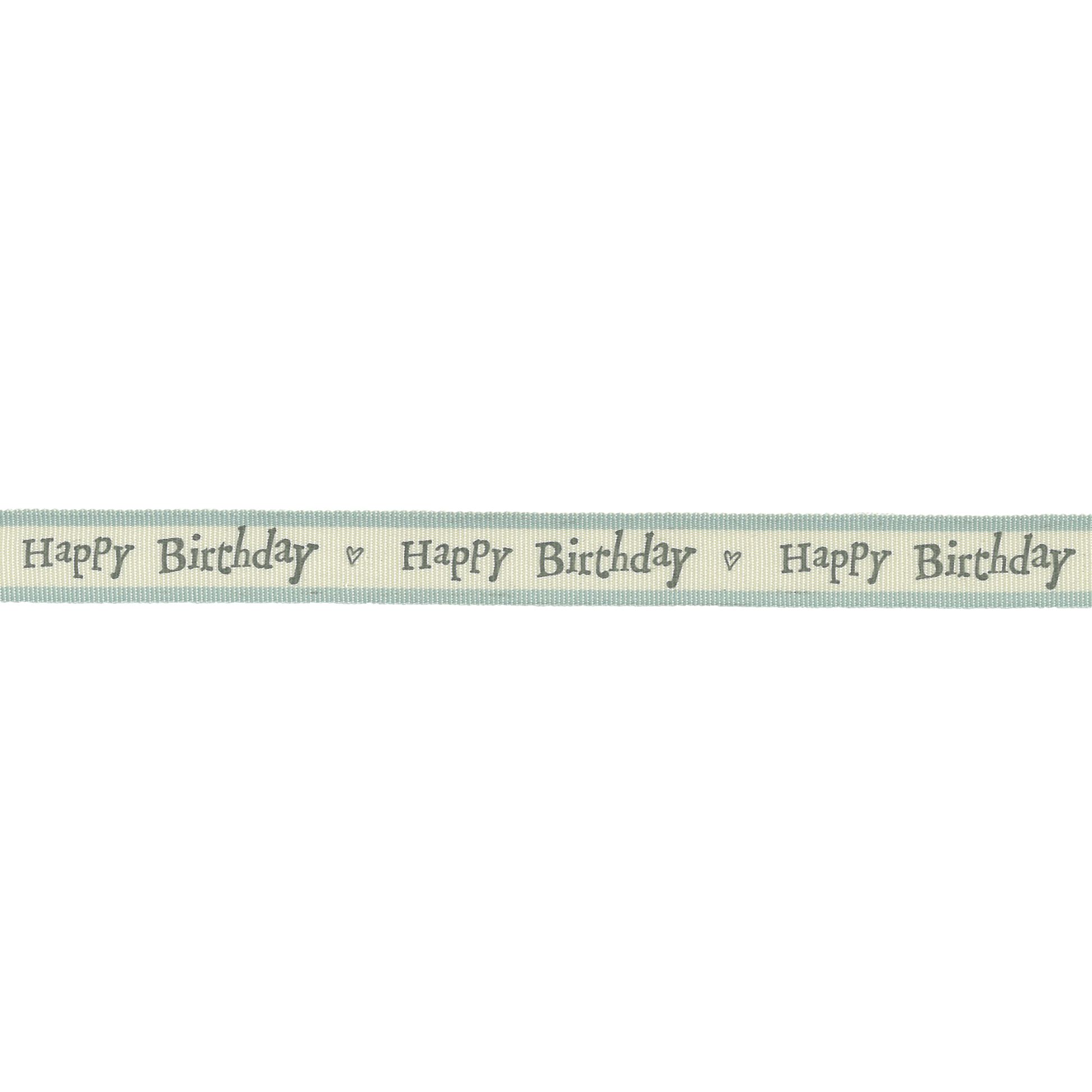 East Of India Birthday Ribbon, Blue, 3m
