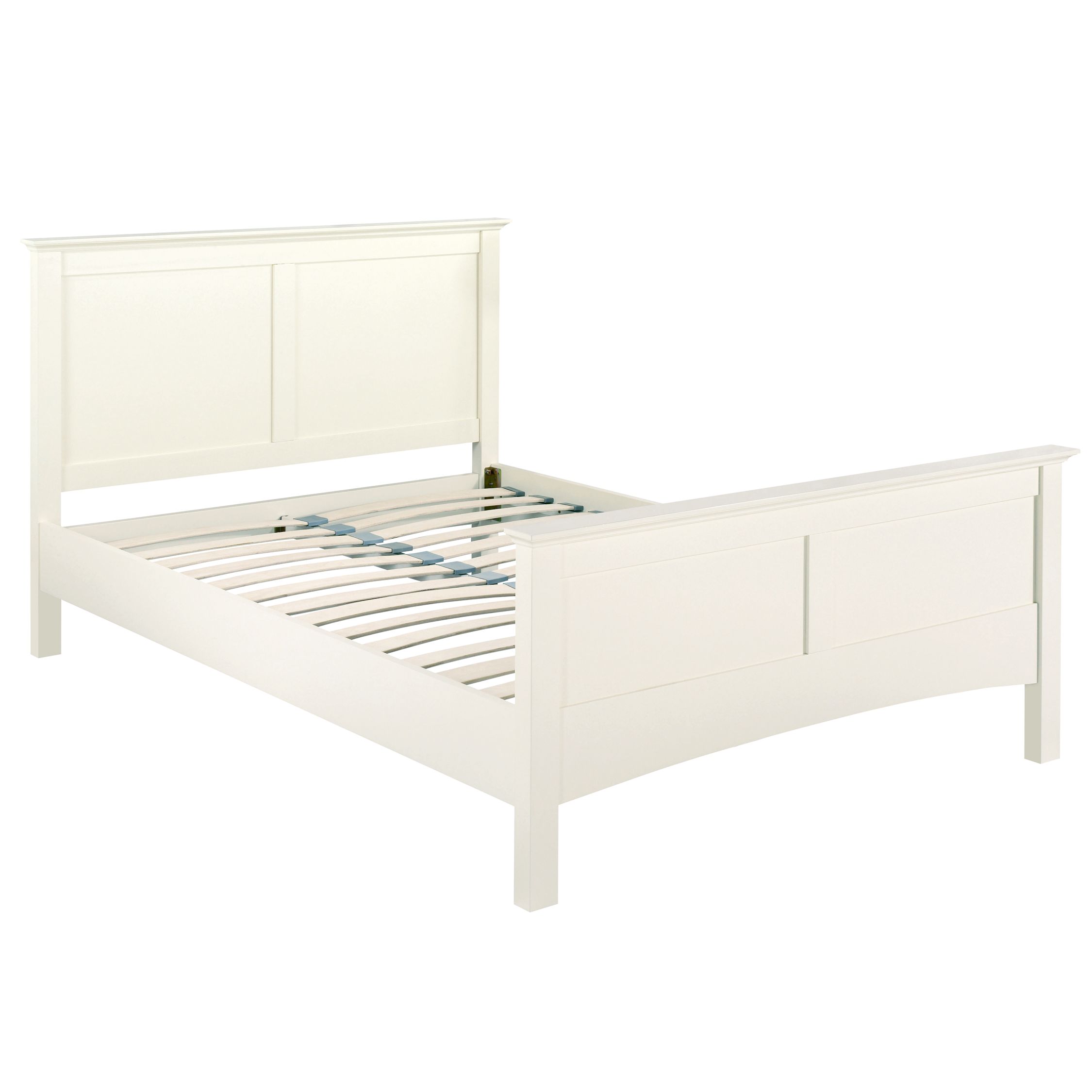 John Lewis Darcy Panel Bedstead, Kingsize, Ivory