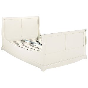 John Lewis Darcy Sleigh Bedstead, Double, Ivory