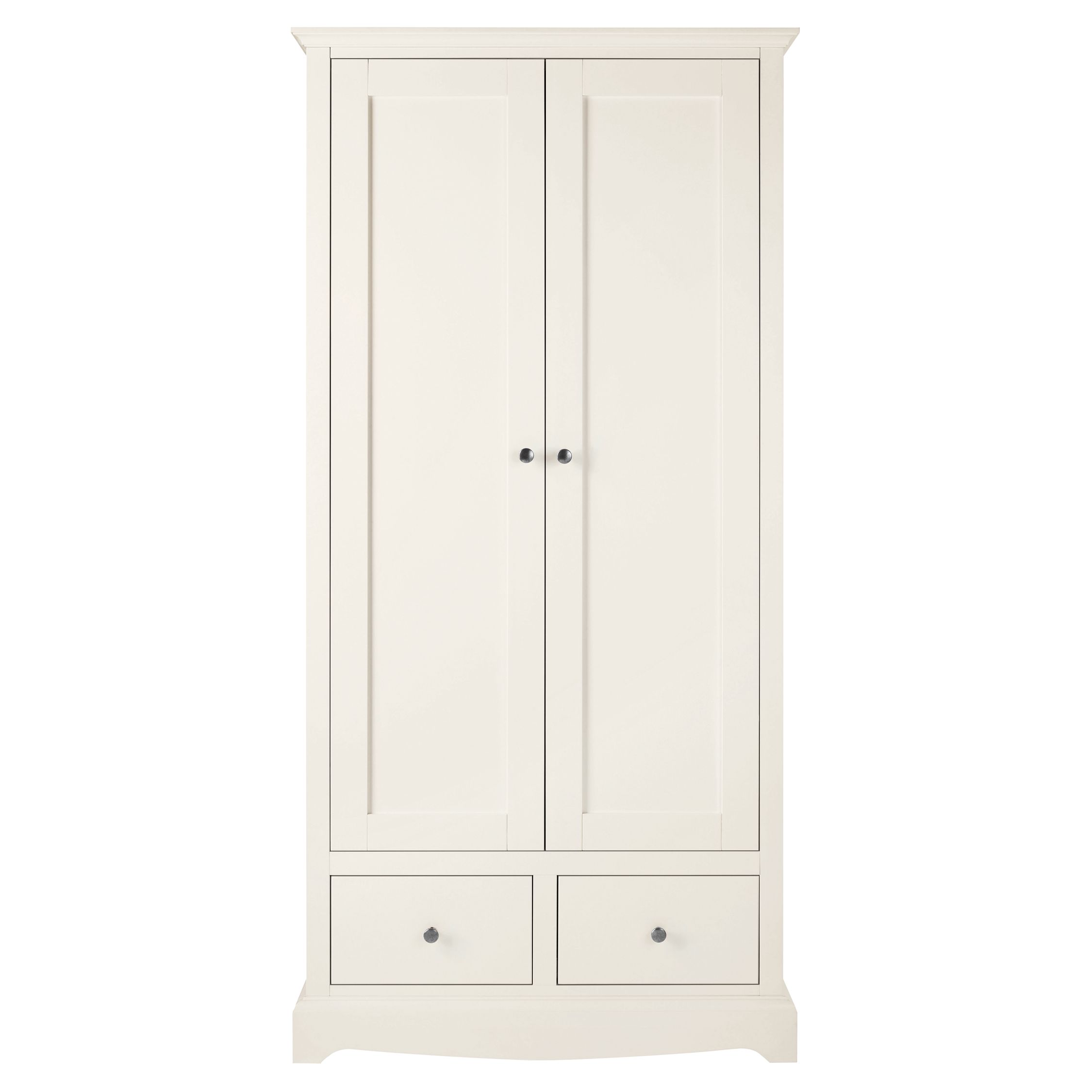 John Lewis Darcy 2 Door Wardrobe, Ivory