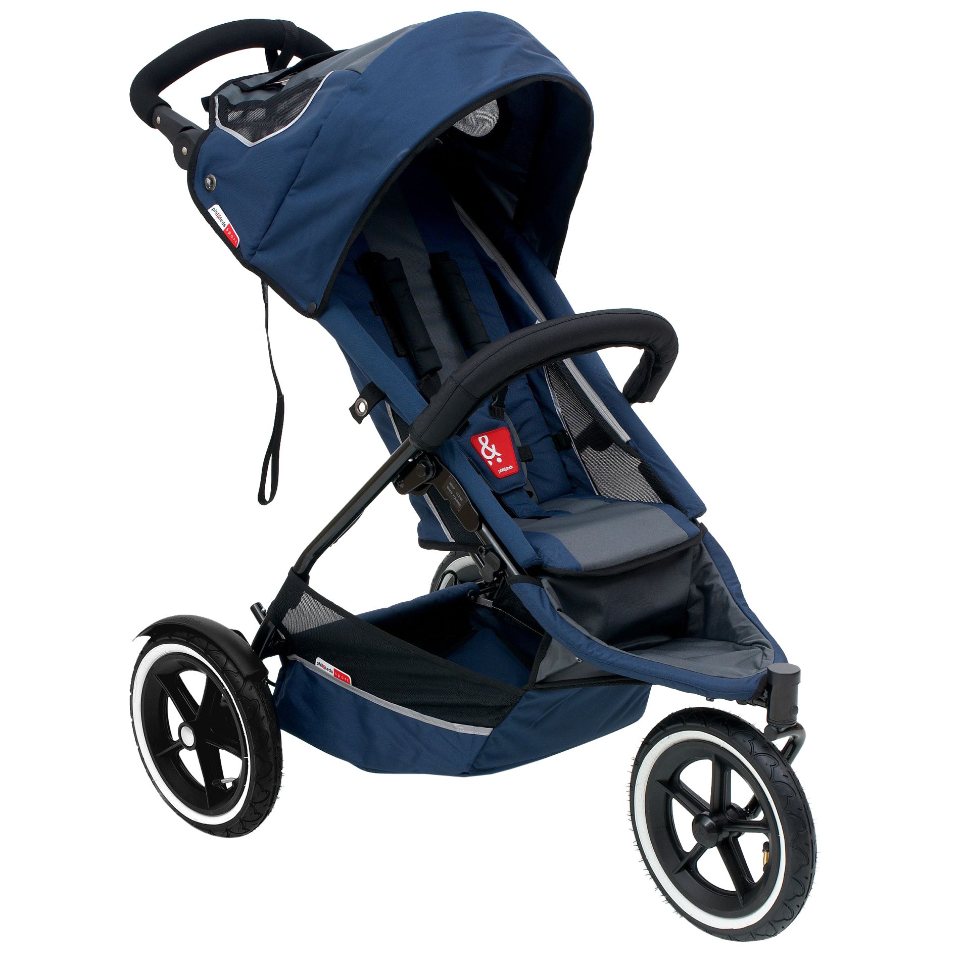 Phil & Teds Sport 3 Wheel Inline Pushchair, Navy