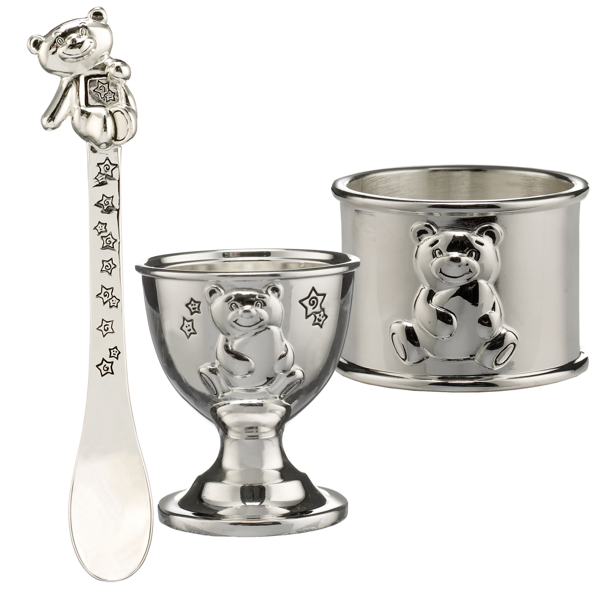 Egg Cup, Spoon and Napkin Ring Set