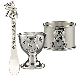 Egg Cup, Spoon and Napkin Ring Set