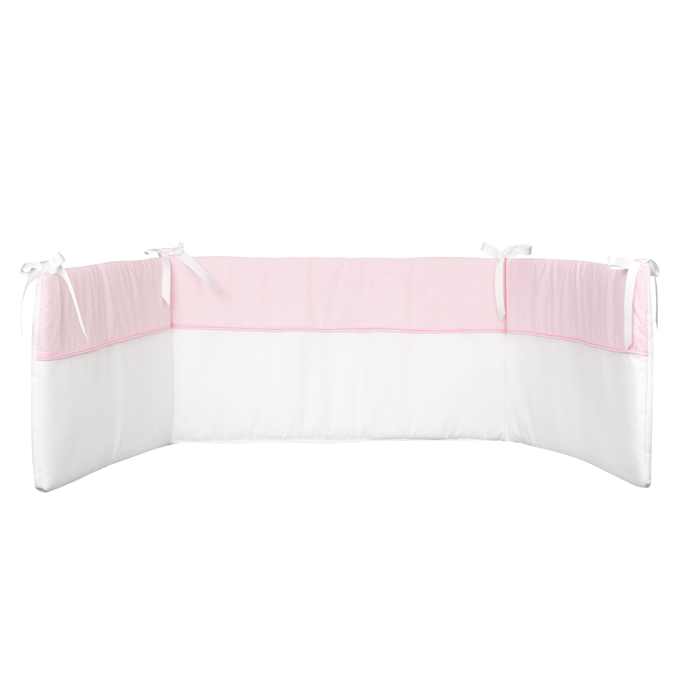 John Lewis Gingham Bumper, Pink