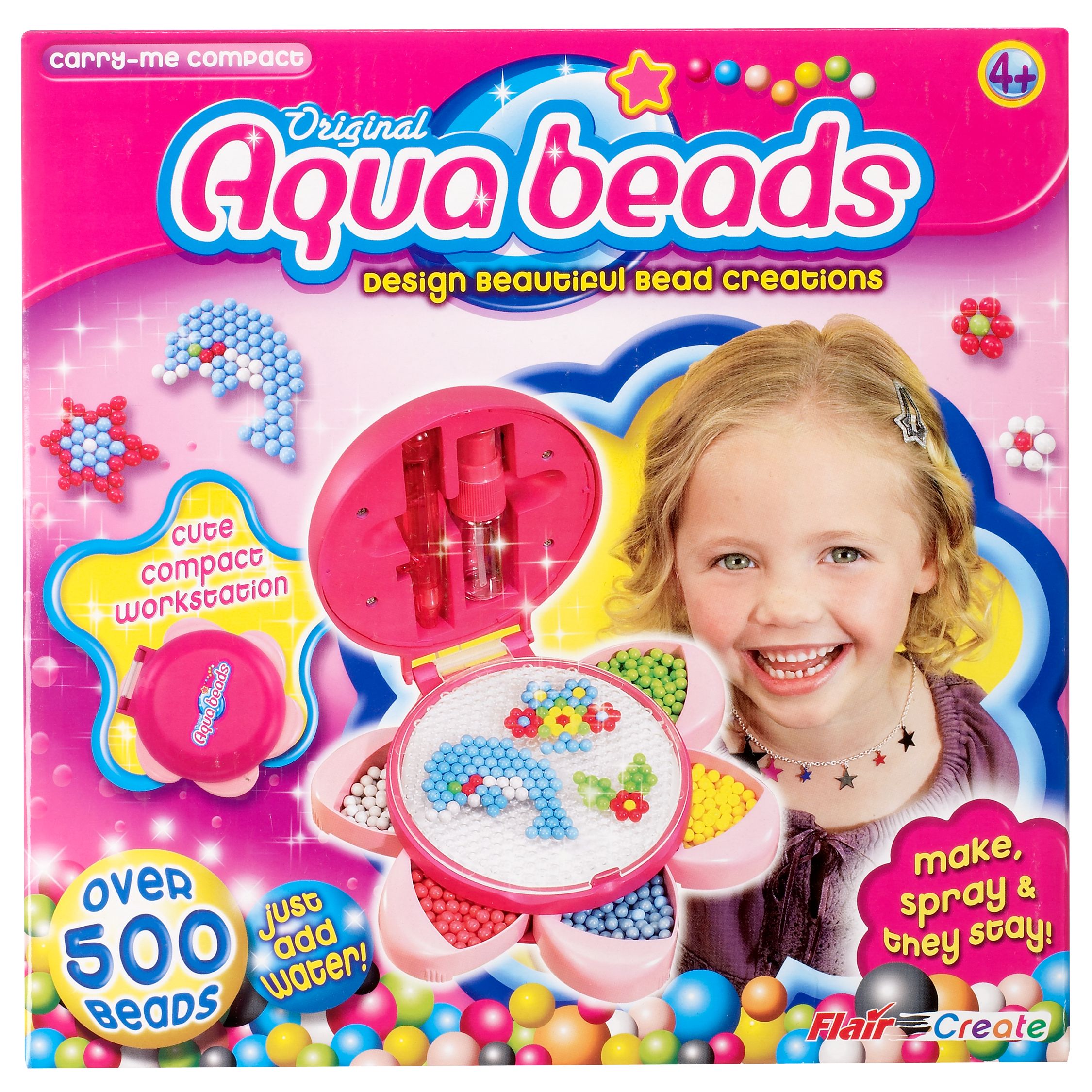 Flair Aqua Beads Flower Studio Compact