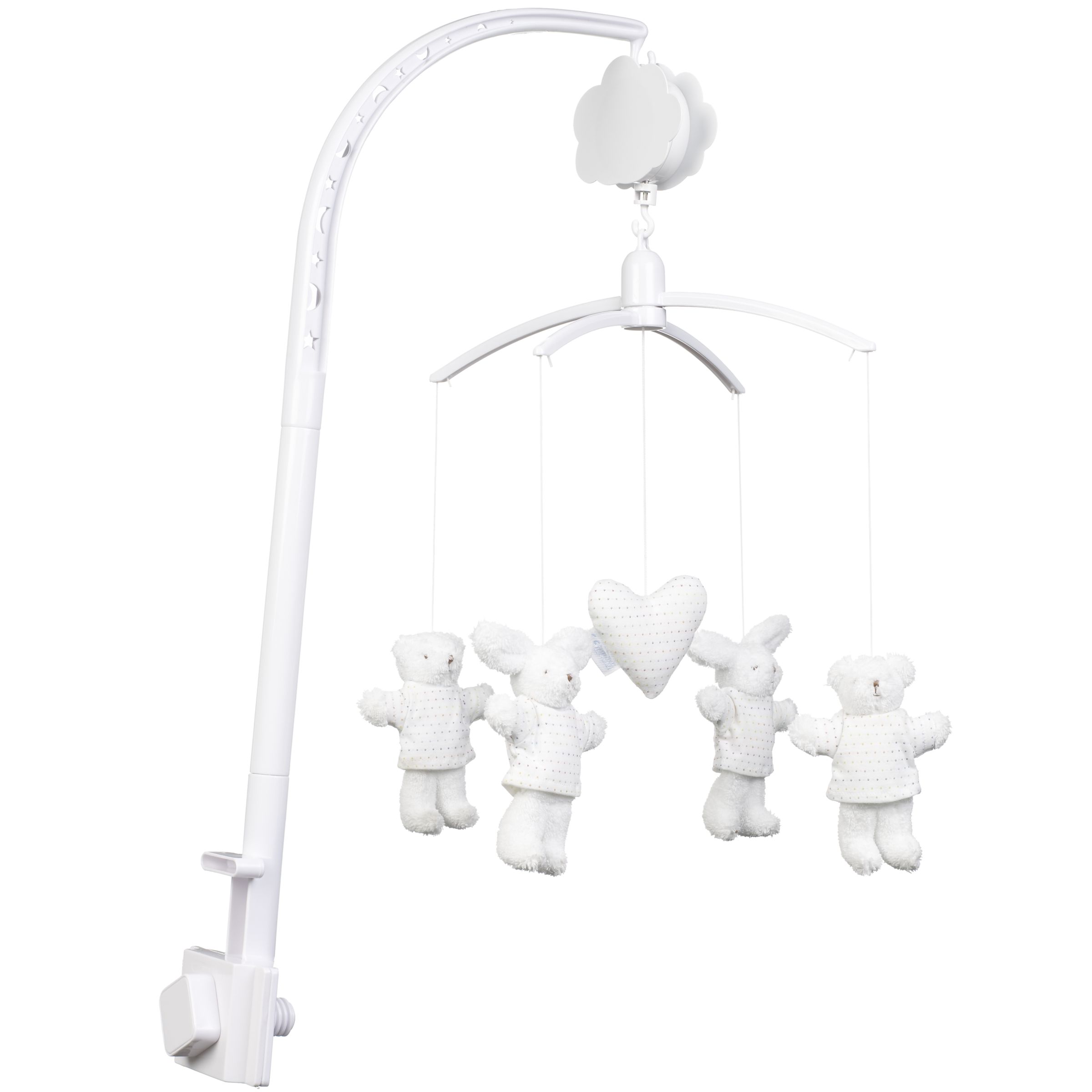 Trousselier Teddies & Bunnies Mobile, White