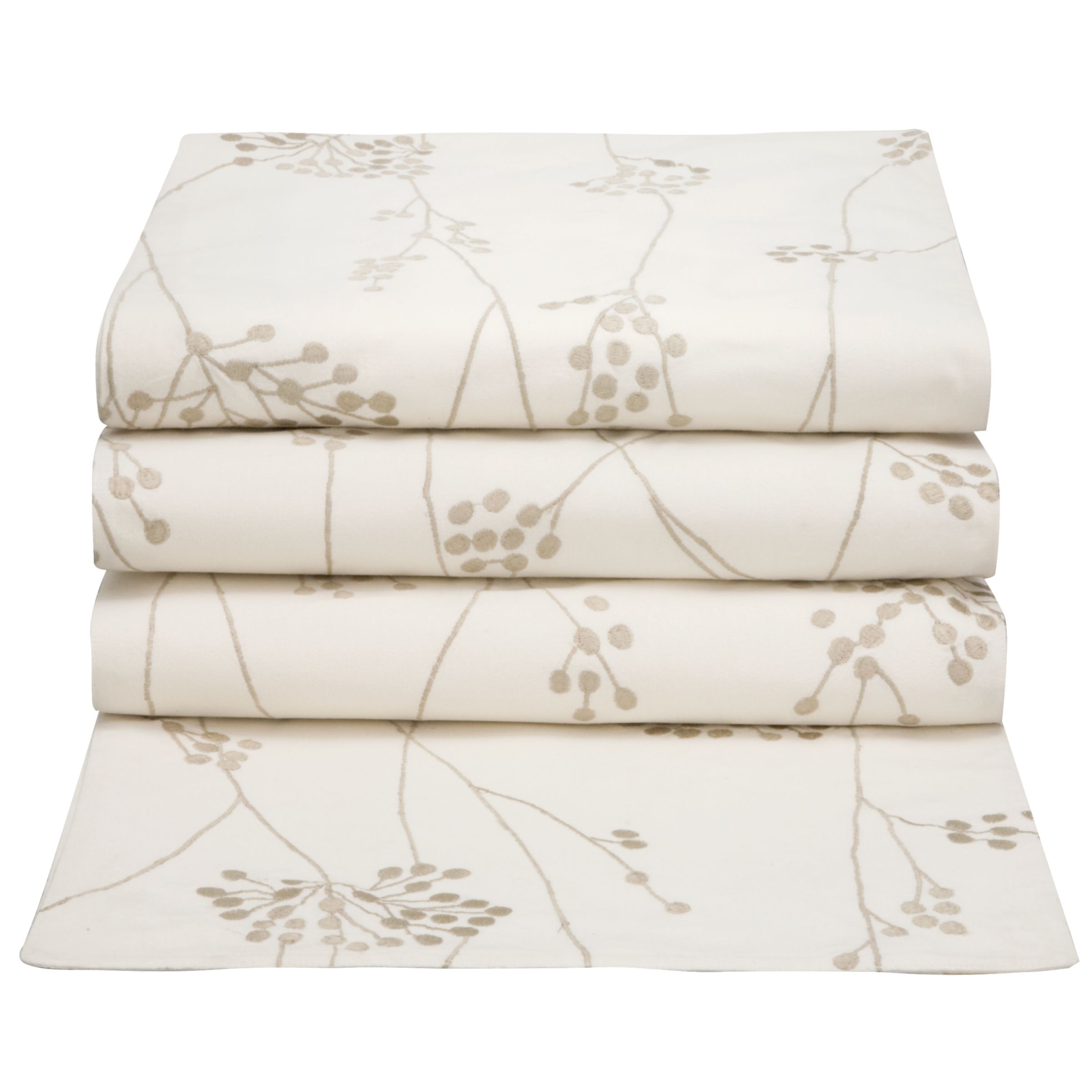 John Lewis Seed Embroidered Runner, Cream