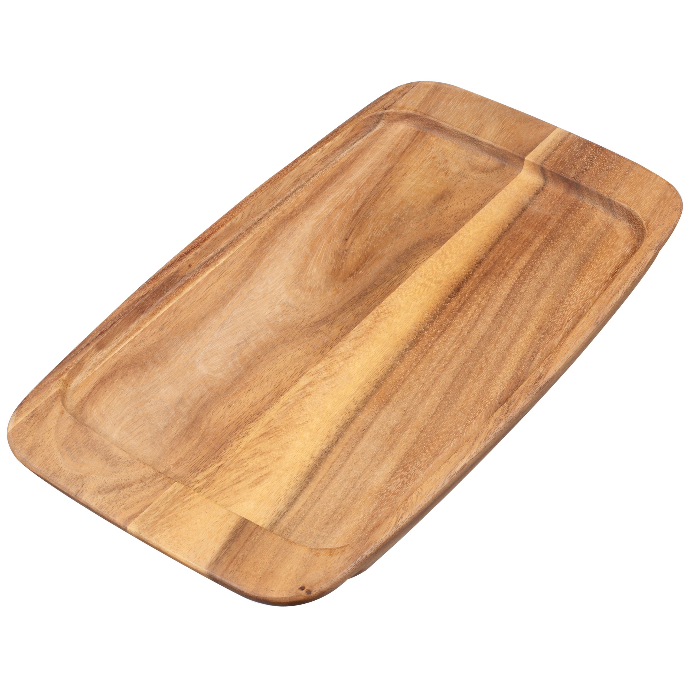 John Lewis Stripe Wood Tray Medium
