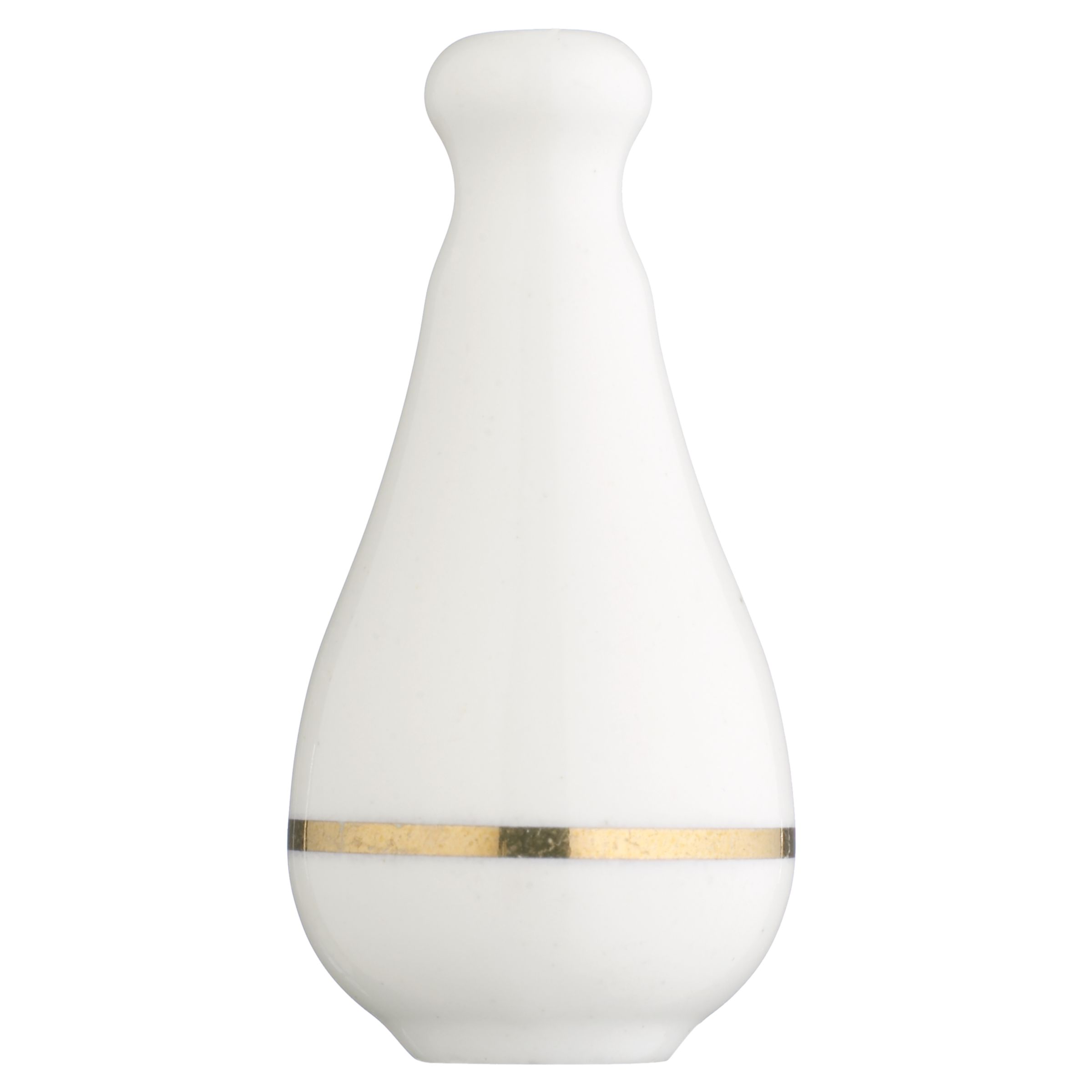 Pretty Frills Gold Band Cord Pull, White