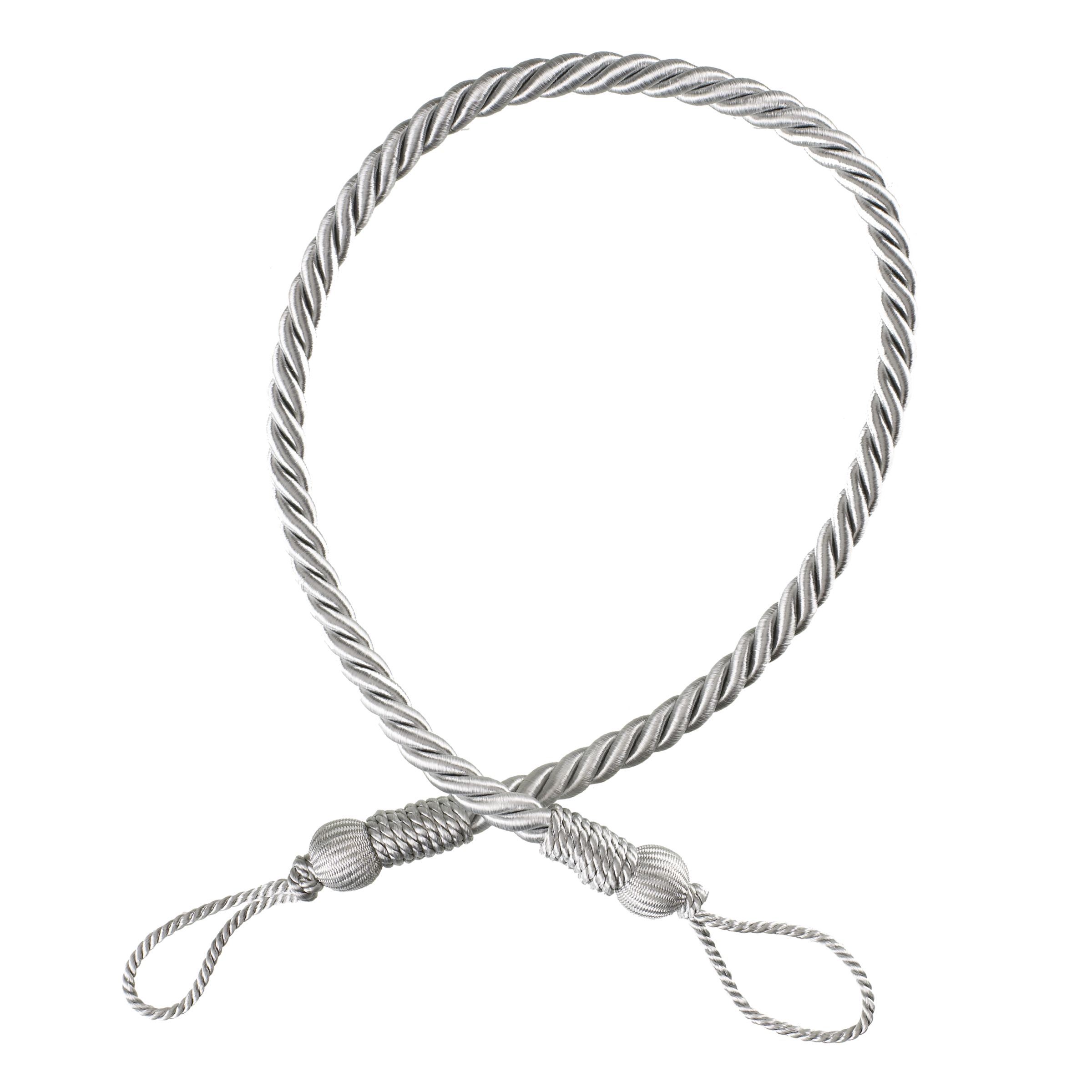 John Lewis Rope Tie Back, Silver