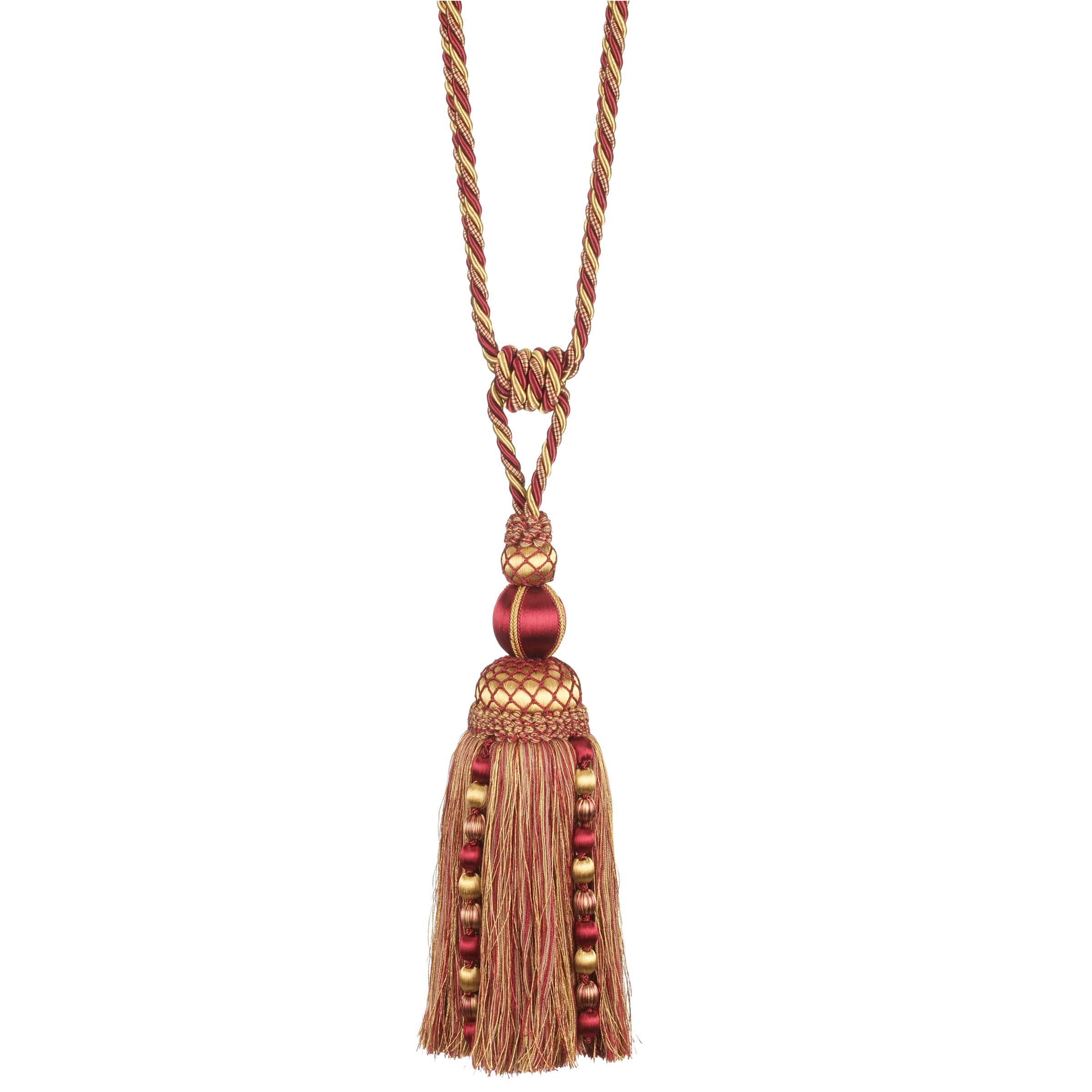 Alhambra Tieback, Claret / Gold