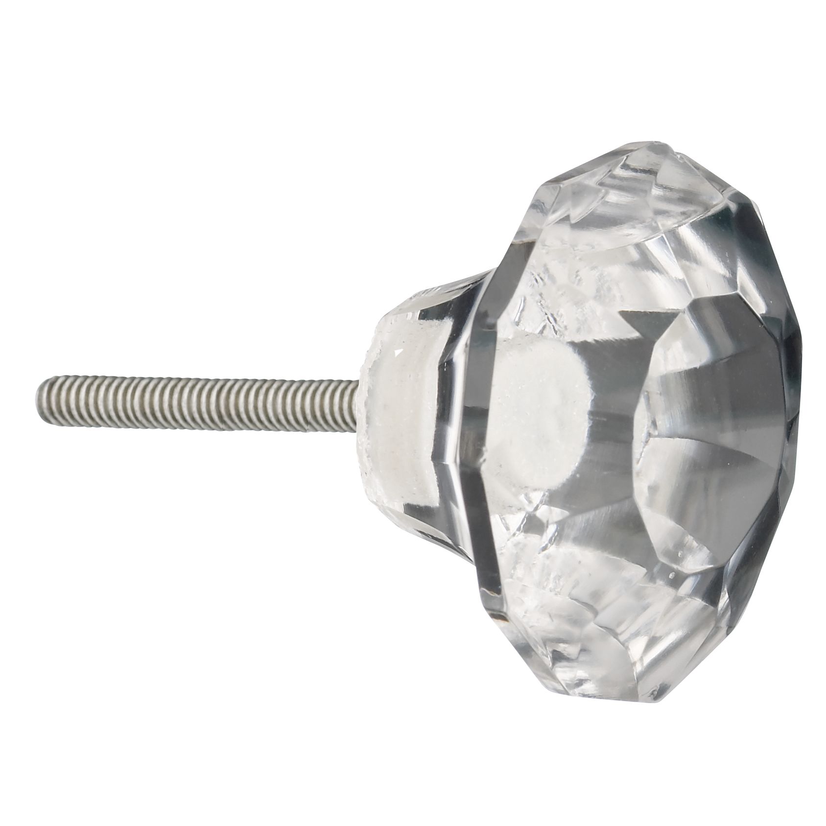 Kitchen Cupboard Knobs on Buy John Lewis Clear Glass Cupboard Knob  Dia 32mm Online At Johnlewis