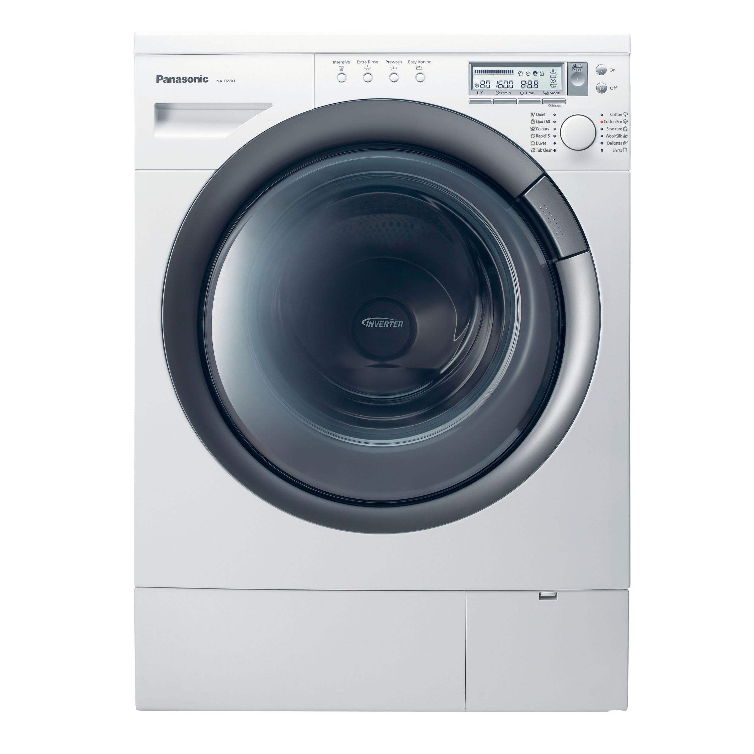 Panasonic NA-16VX1WGB Washing Machine, White Panasonic NA-16VX1WGB Washing Machine, White