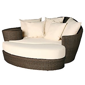 Barlow Tyrie Dune Day Bed, Footstool and Seat Cushion, Java