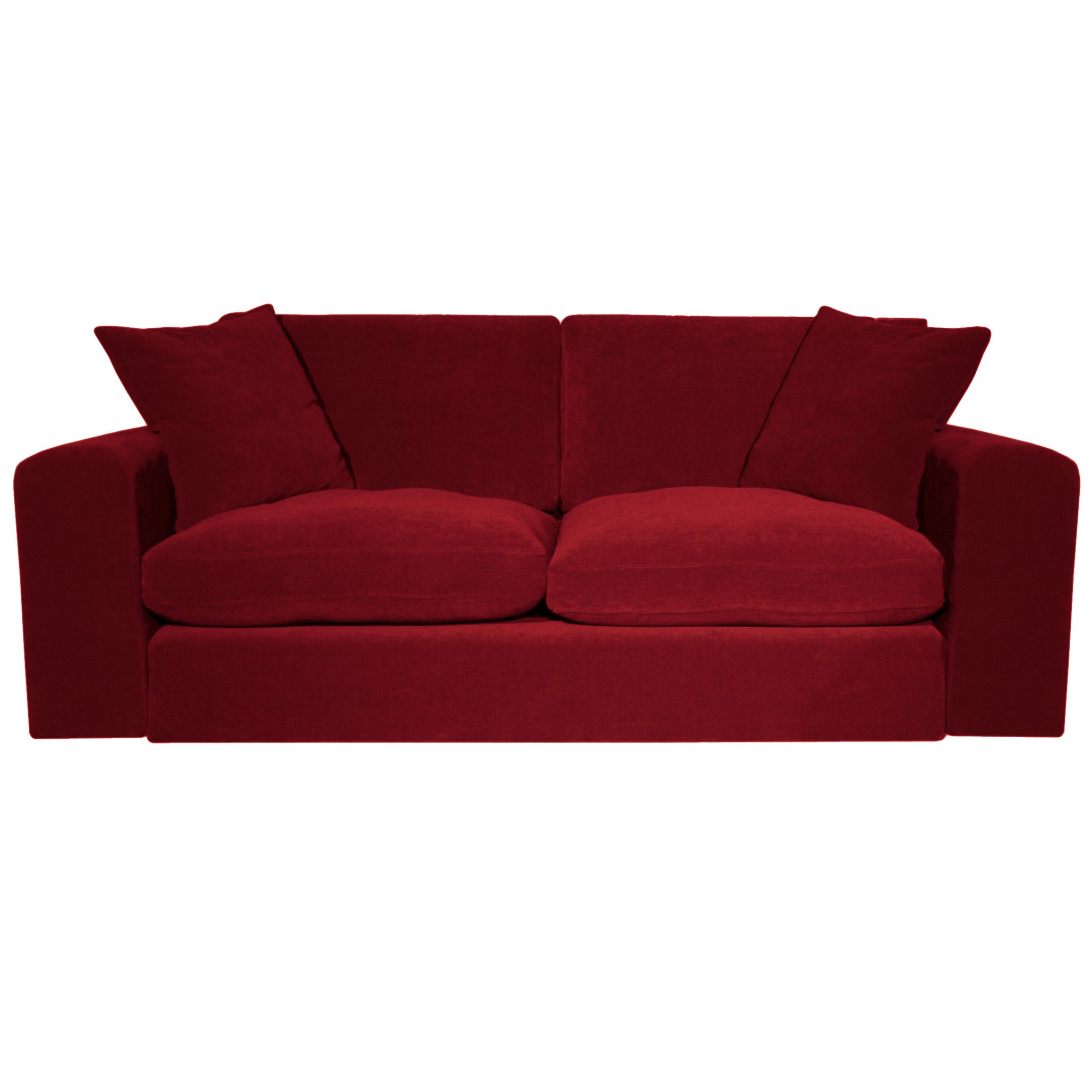 John Lewis Valencia Grand Sofa, Claret at John Lewis