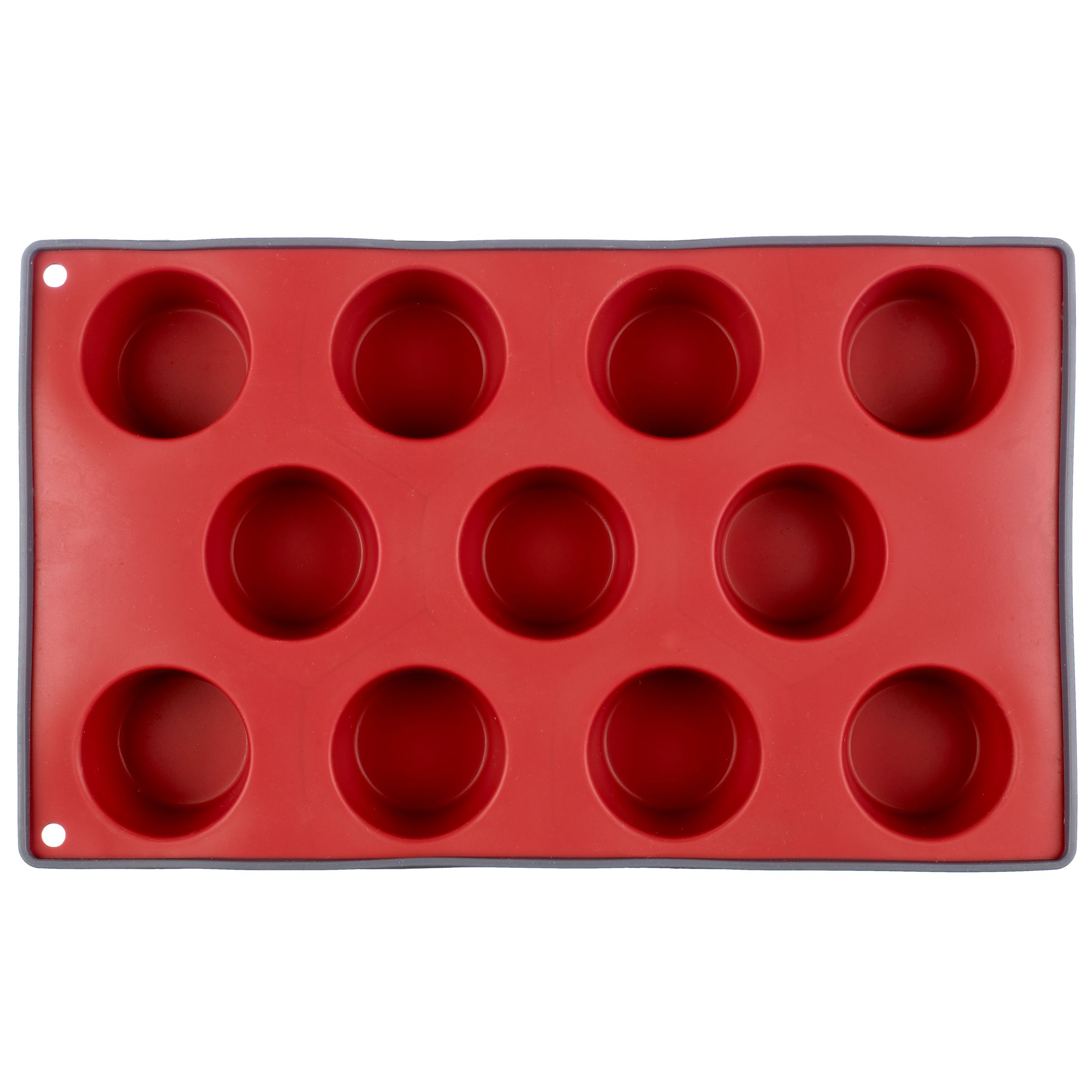 John Lewis 11 Cup Mini Muffin Mould, Red