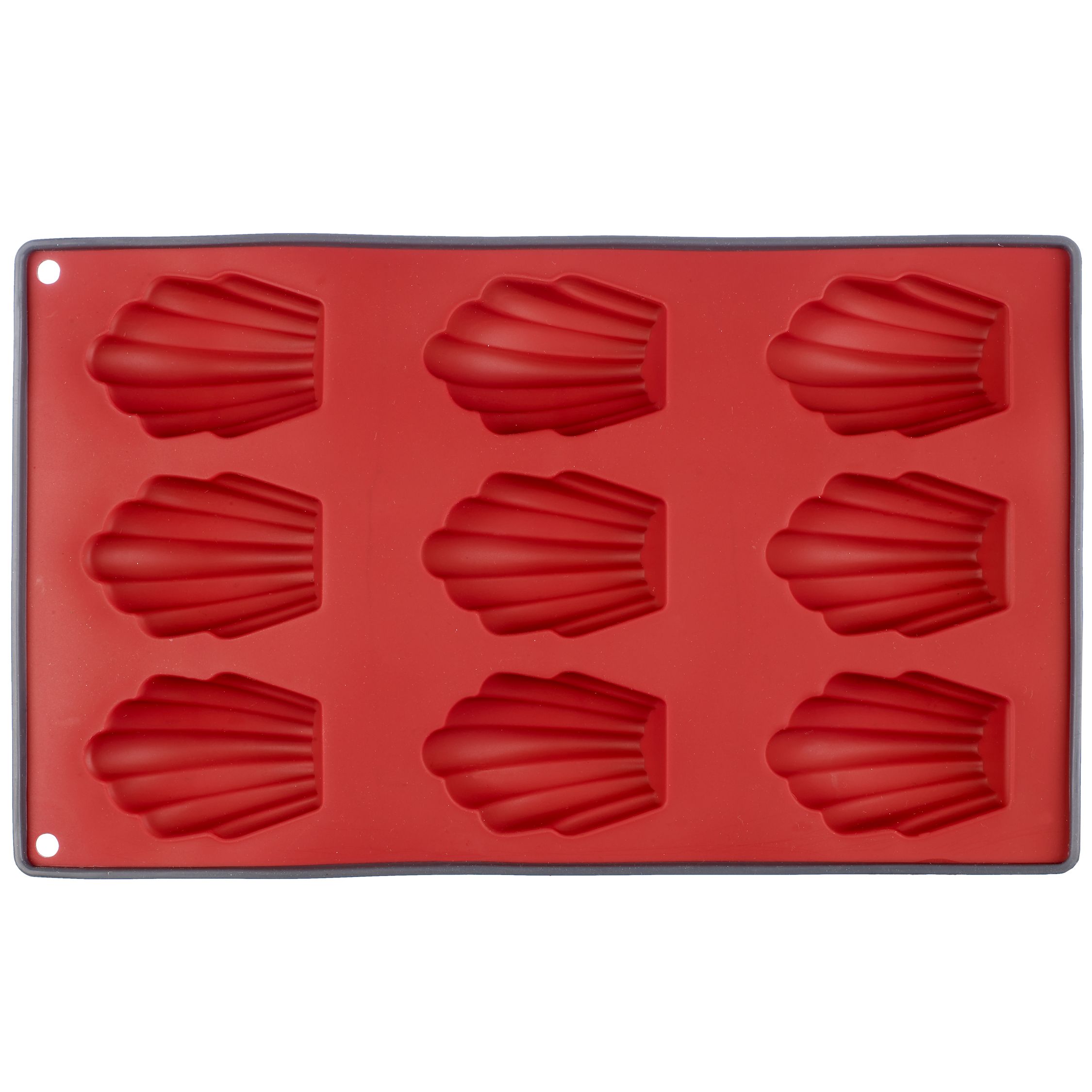 John Lewis 9 Cup Madeleine Mould, Red