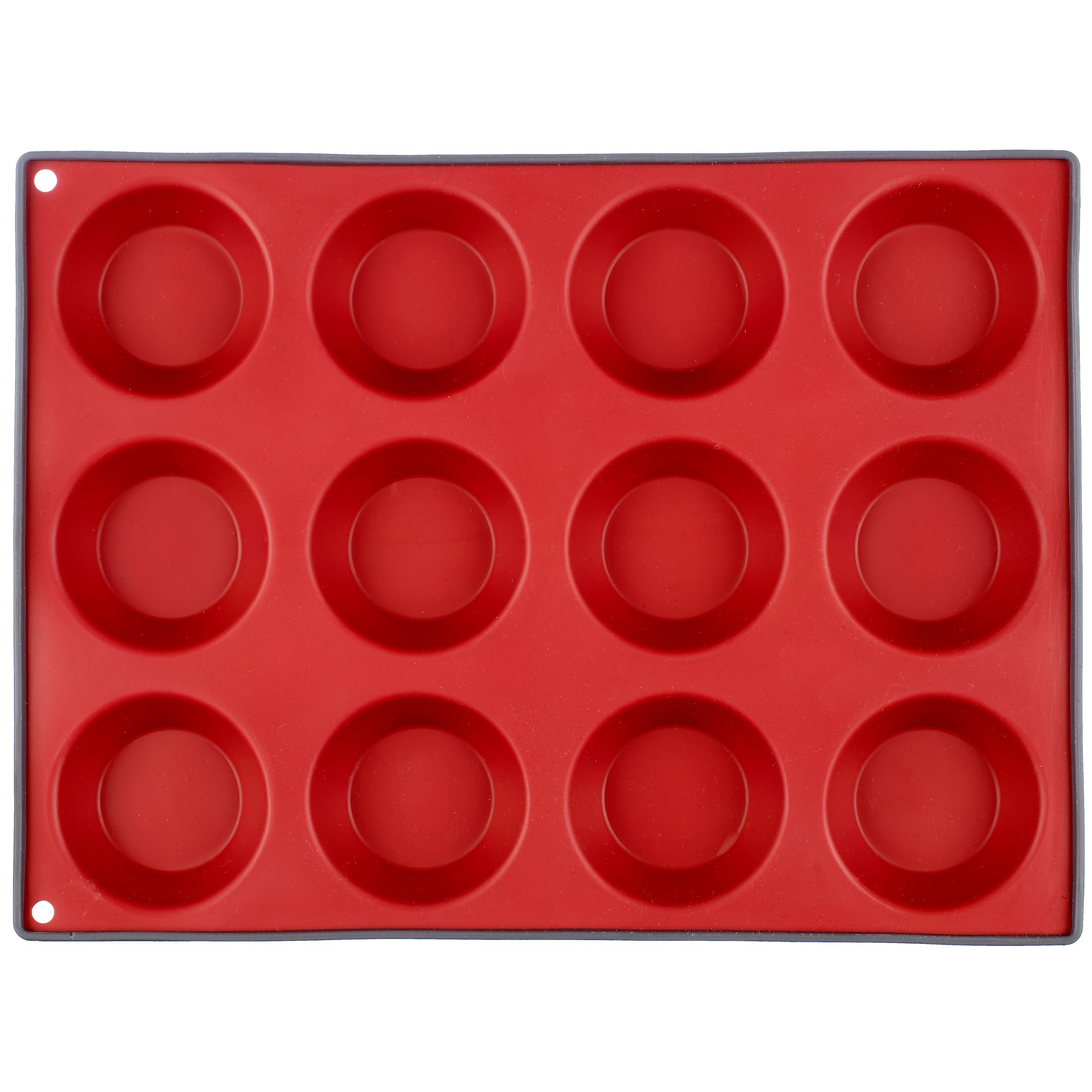 12 Cup Bun Tray, Red