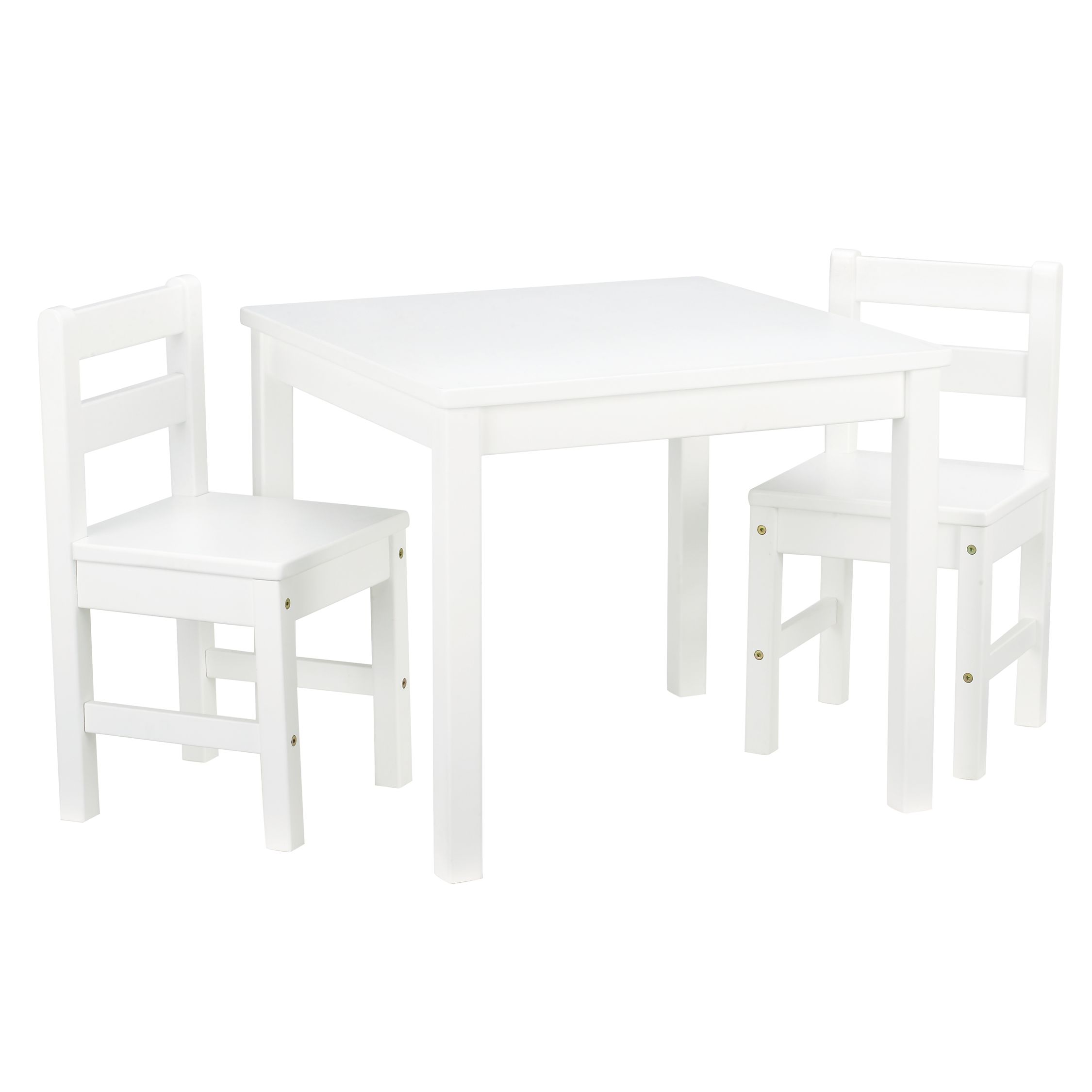 John Lewis Classic Table and Chairs, White