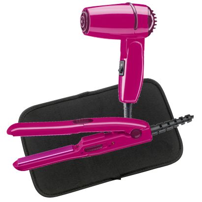 John Lewis Mini Hair Dryer and Straightener Travel Set