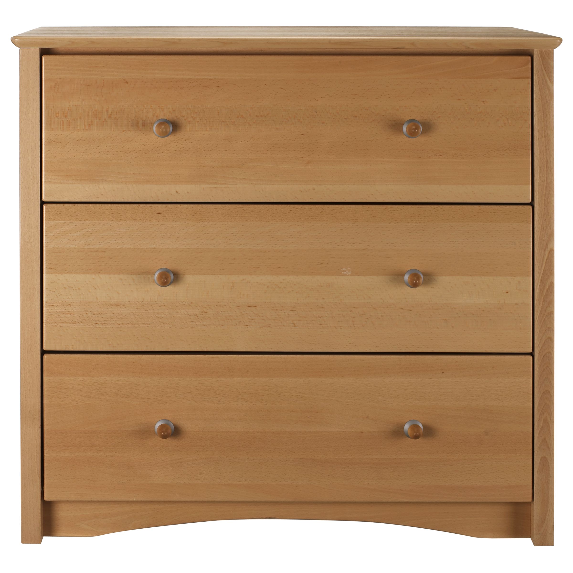 Broadway 3 Drawer Chest, Natural at John Lewis