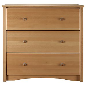 Broadway 3 Drawer Chest, Natural
