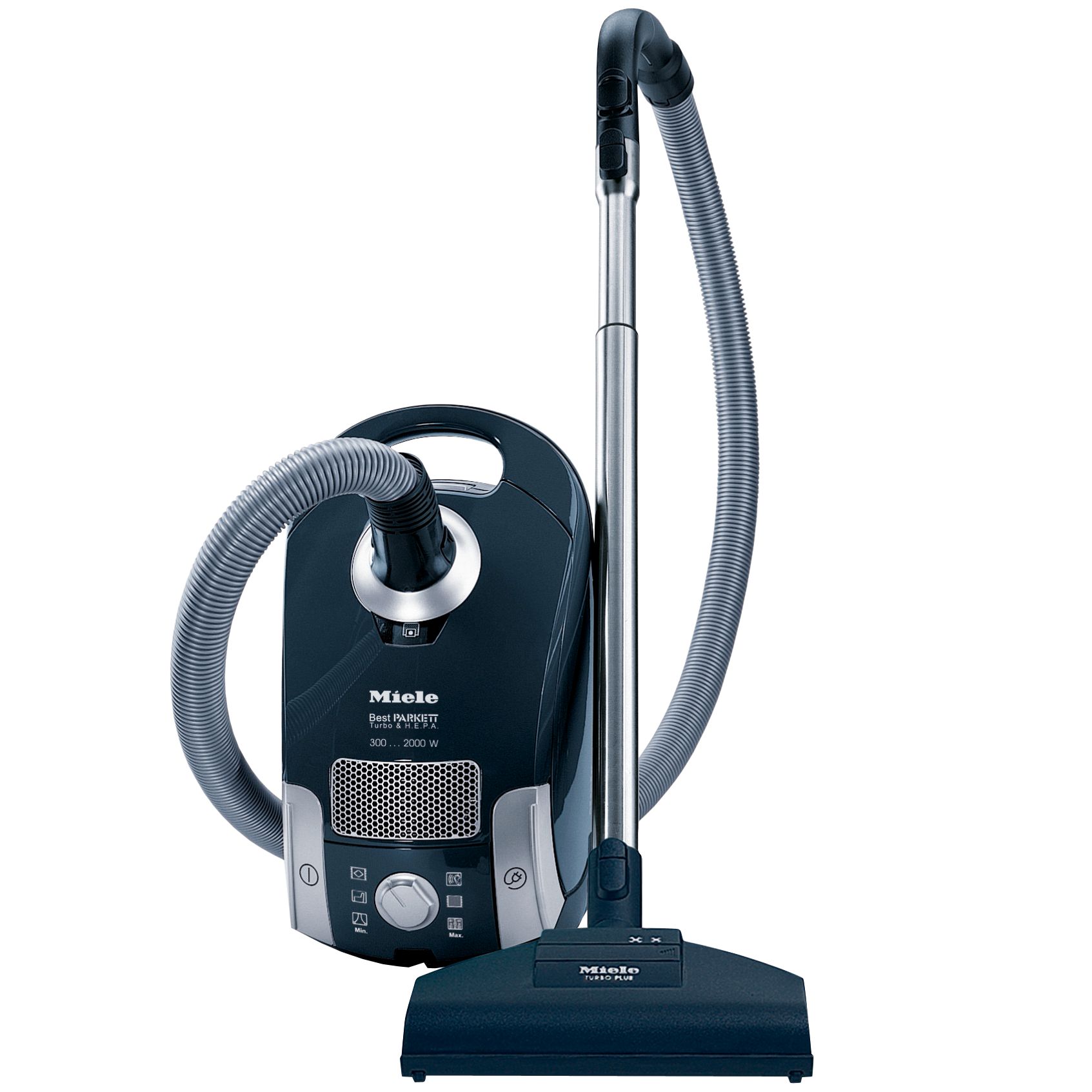 Miele S4212 Turbo Cylinder Vacuum Cleaner, Deep Black at JohnLewis