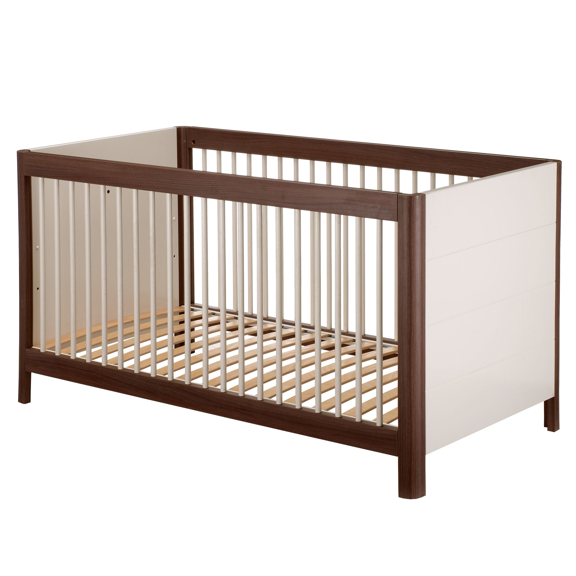 John Lewis Moderne Cot/Day Bed, White/Walnut