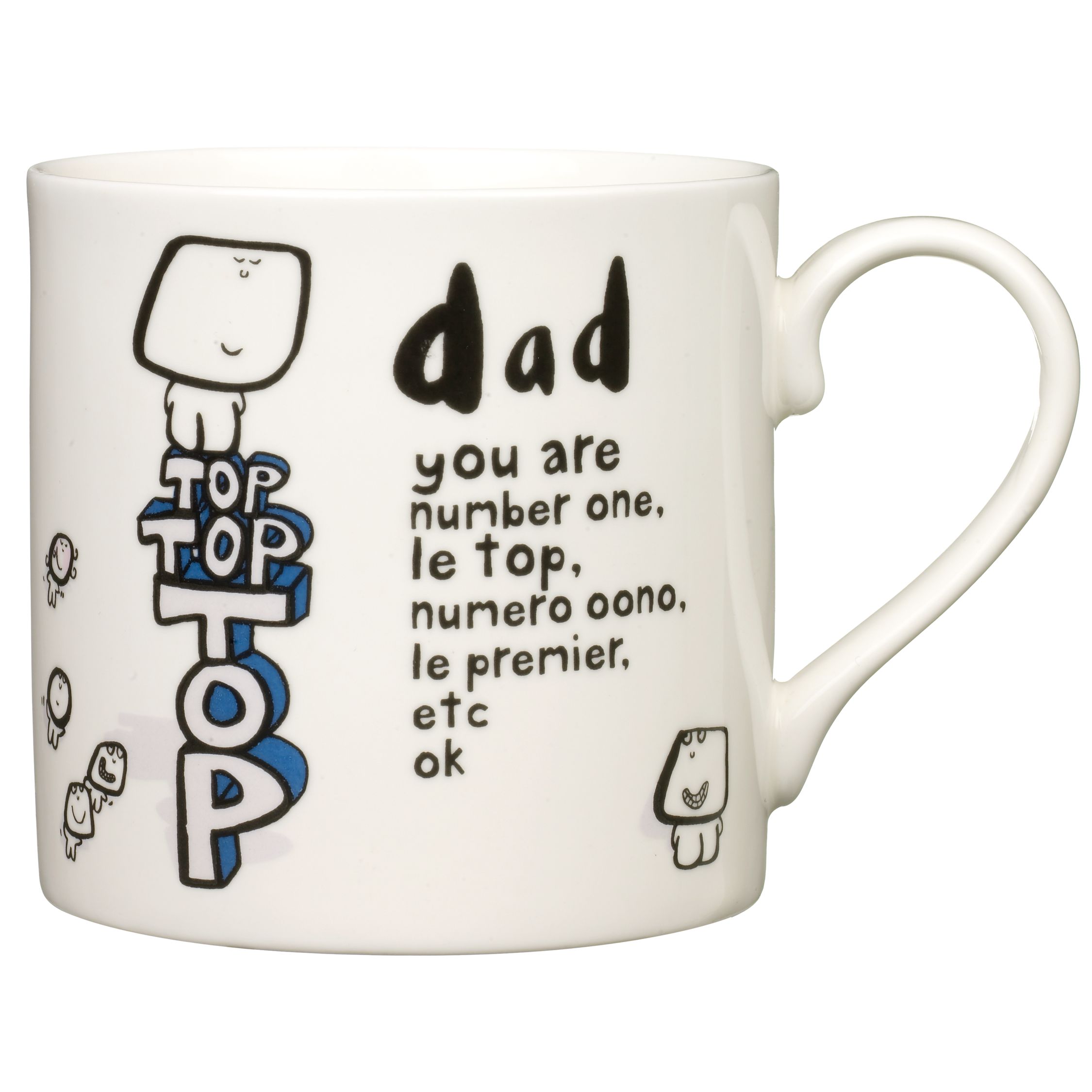 Top Dad Bone China Mug