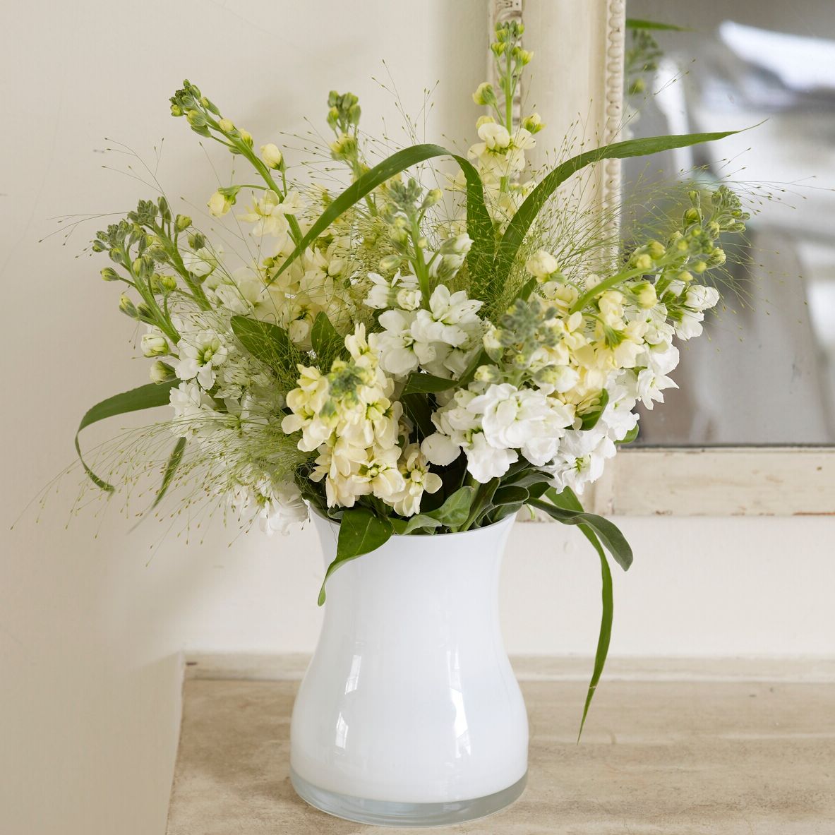John Lewis Flowers - White Stock Vase