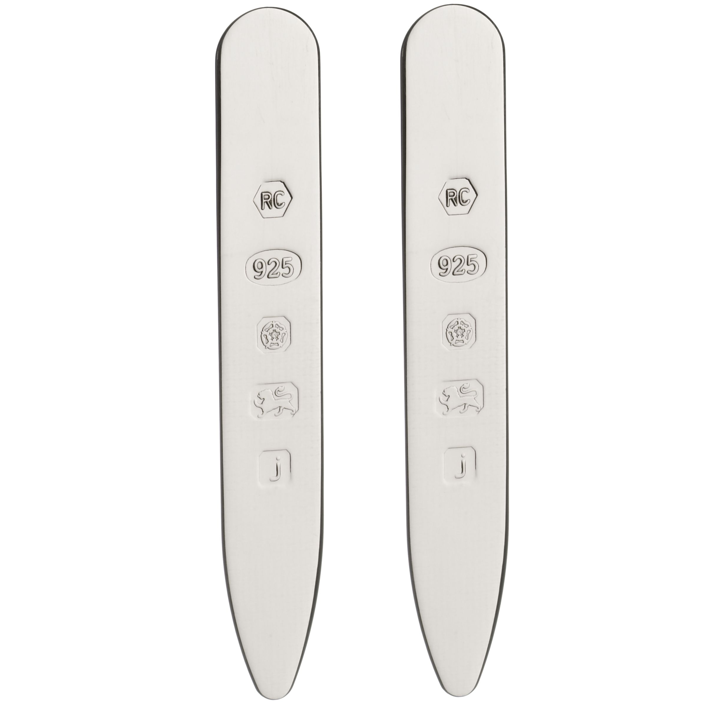 John Lewis Sterling Silver Collar Stiffeners,