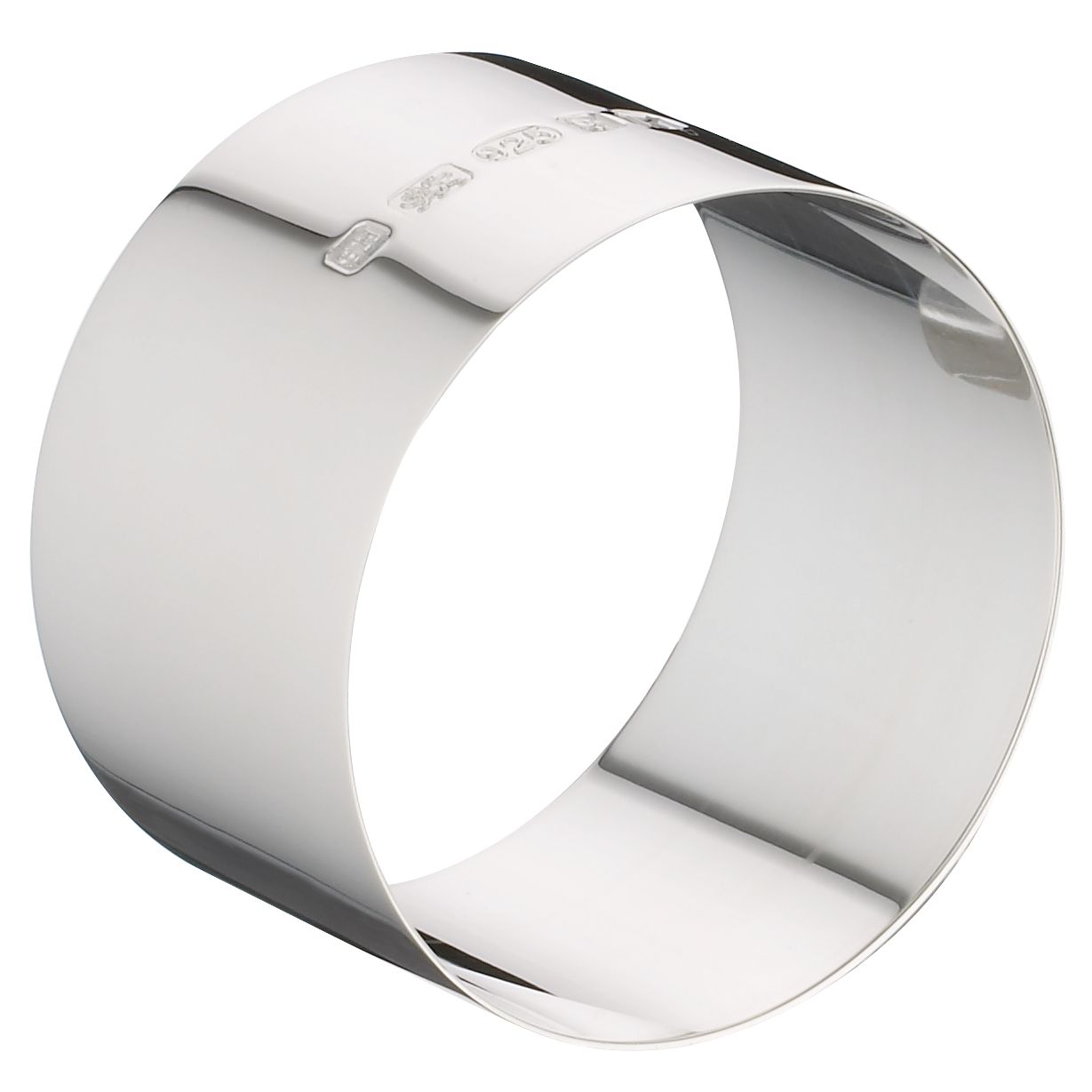 John Lewis Sterling Silver Round Napkin Rings,