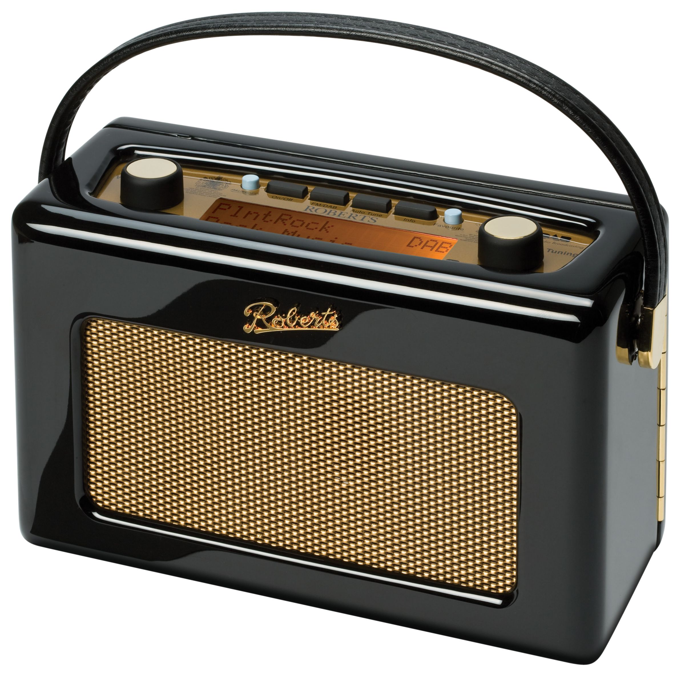 ROBERTS Revival RD60 DAB Digital Radio, Black at John Lewis