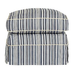 John Lewis Padstow Footstool, Marine Blue at John Lewis