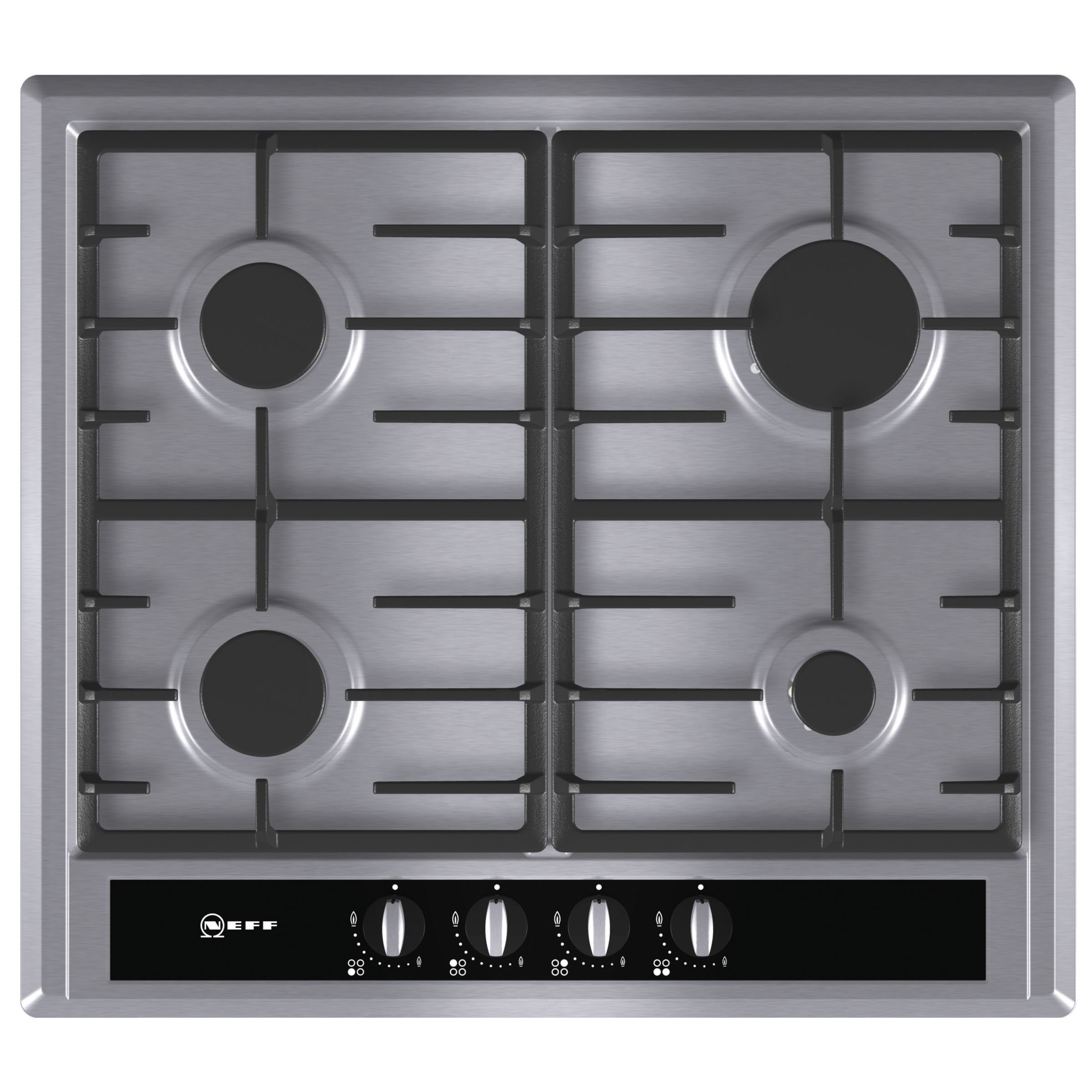 Neff T23S36 Gas Hob, Stainless Steel at John Lewis