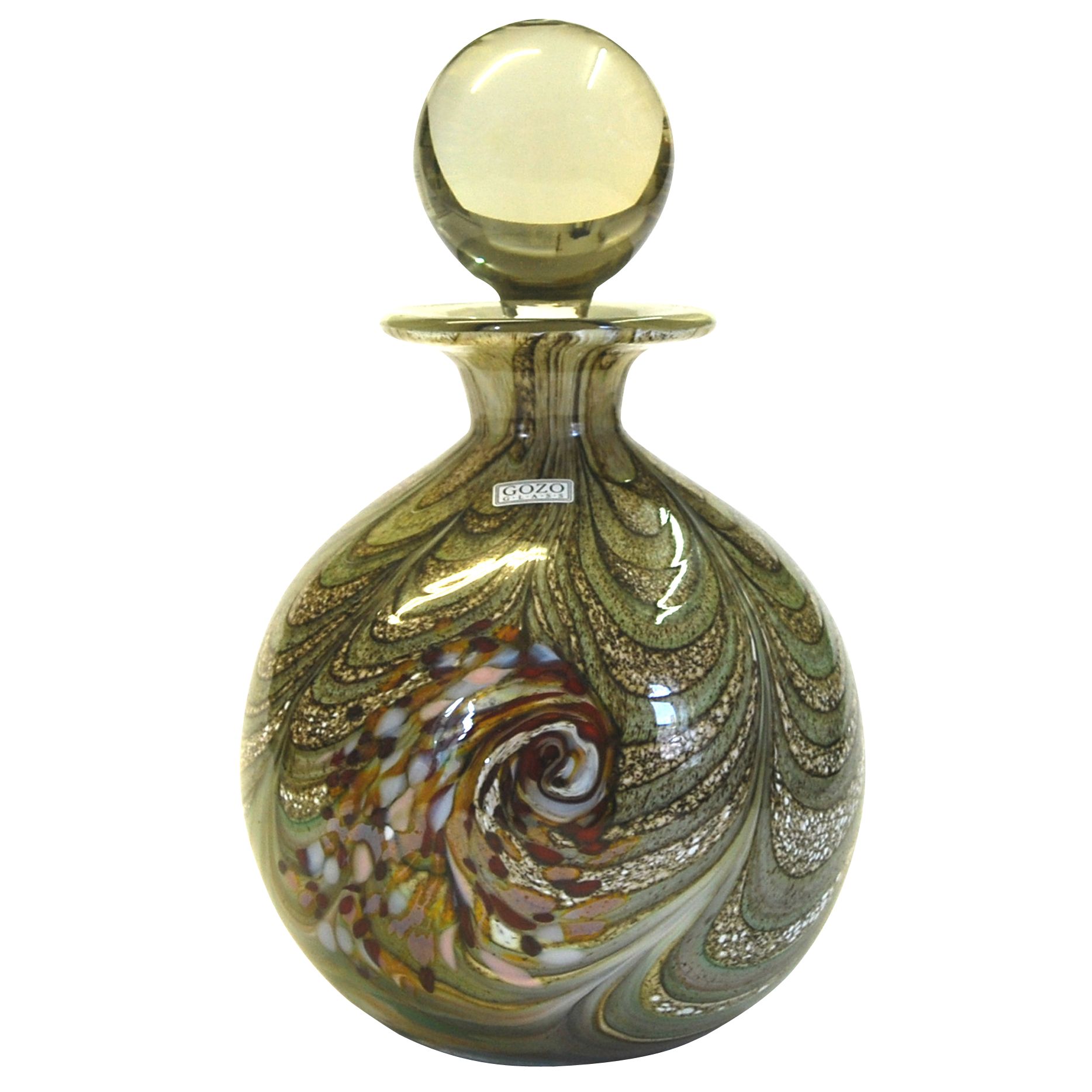 Glass Rustika Bottle, 23cm