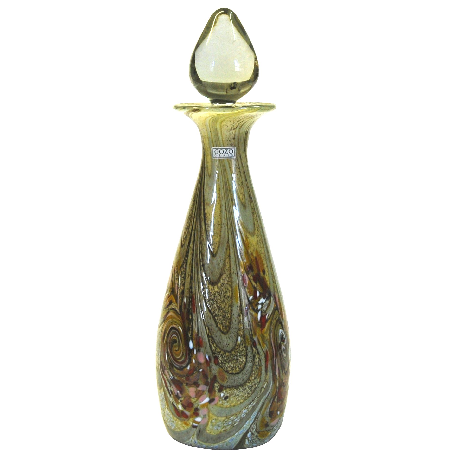 Gozo Glass Rustika Bottle, 33cm