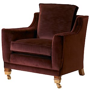 Duresta Wilton Chair, Brianza Velvet Aubergine
