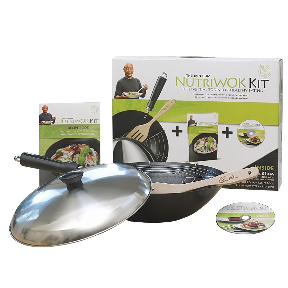 Ken Hom Nutri Wok Gift Set, 31cm